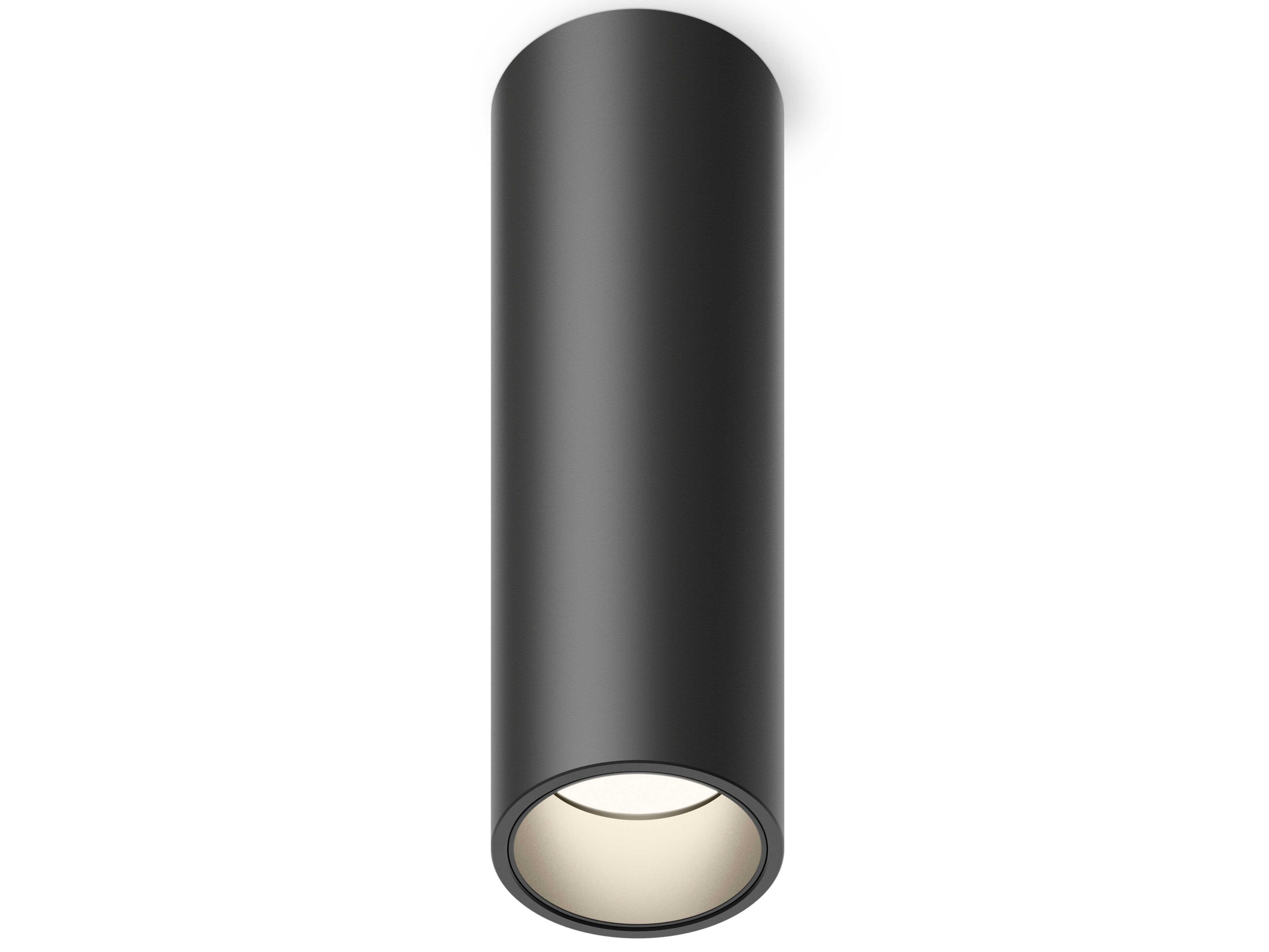 Vibia Bind Solo 1-Light Black Cylinder Flush Mount