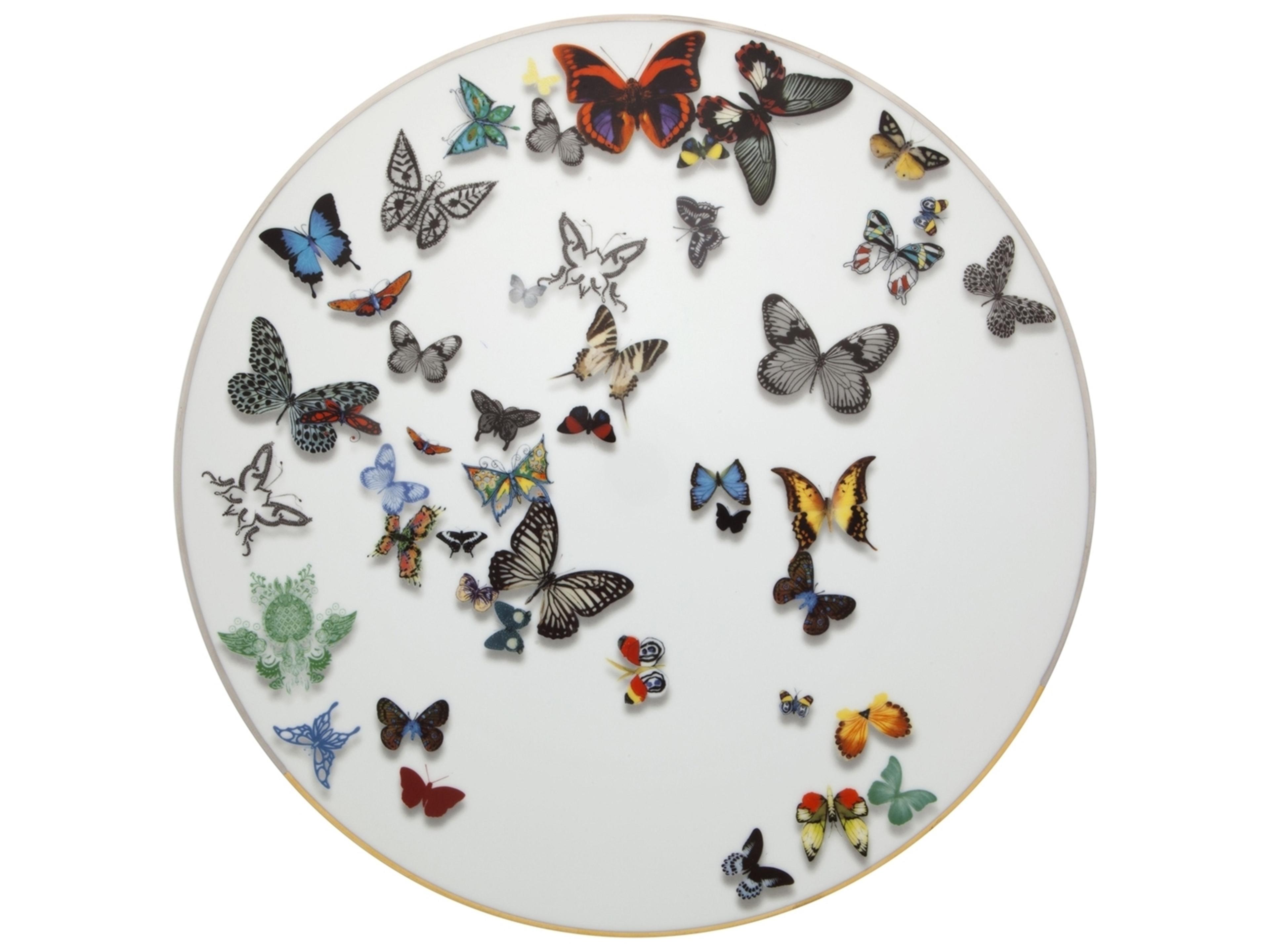 Vista Alegre Lacroix Butterfly Parade Charger Plate