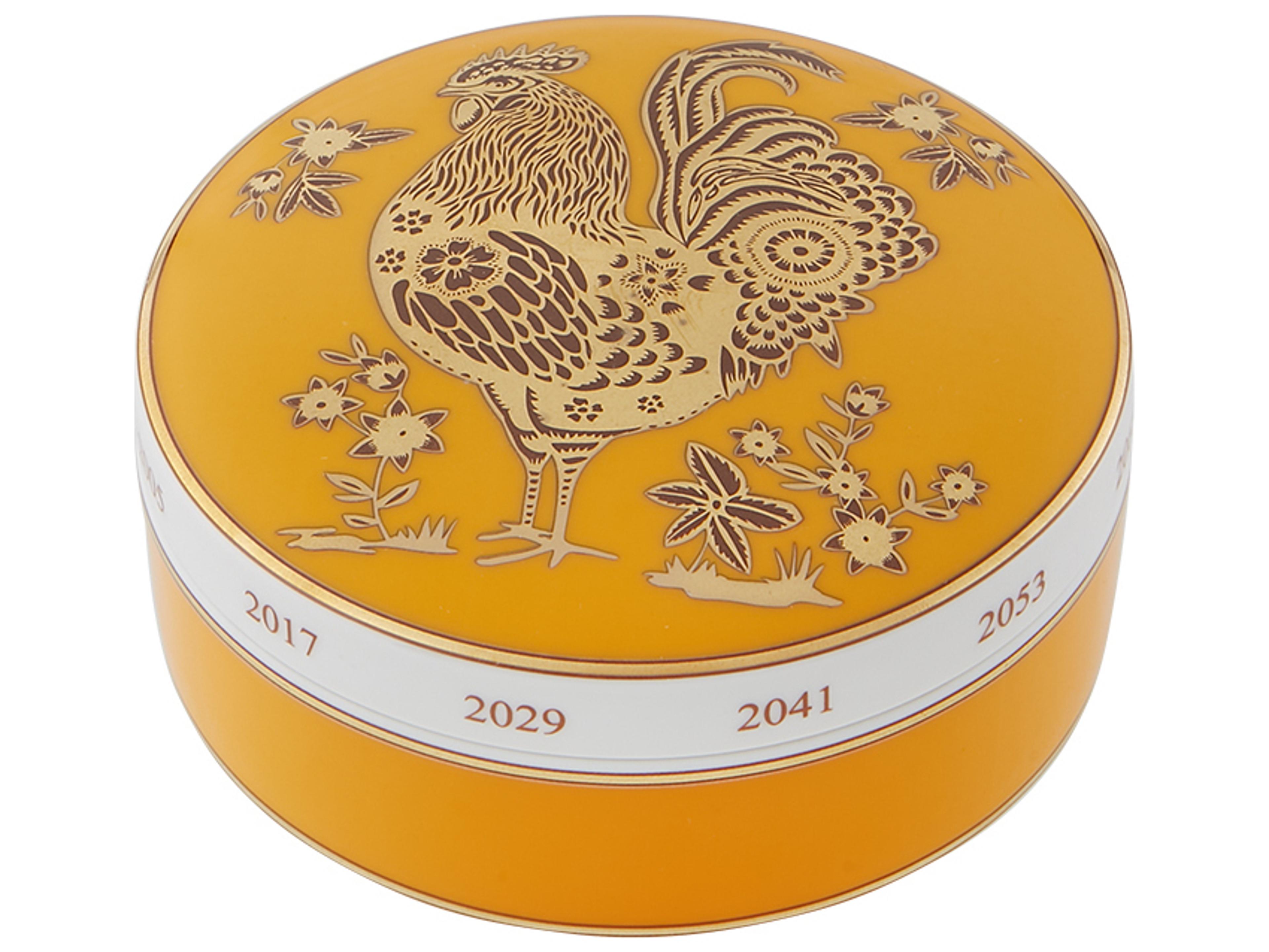 Vista Alegre Golden Rooster Large Round Box