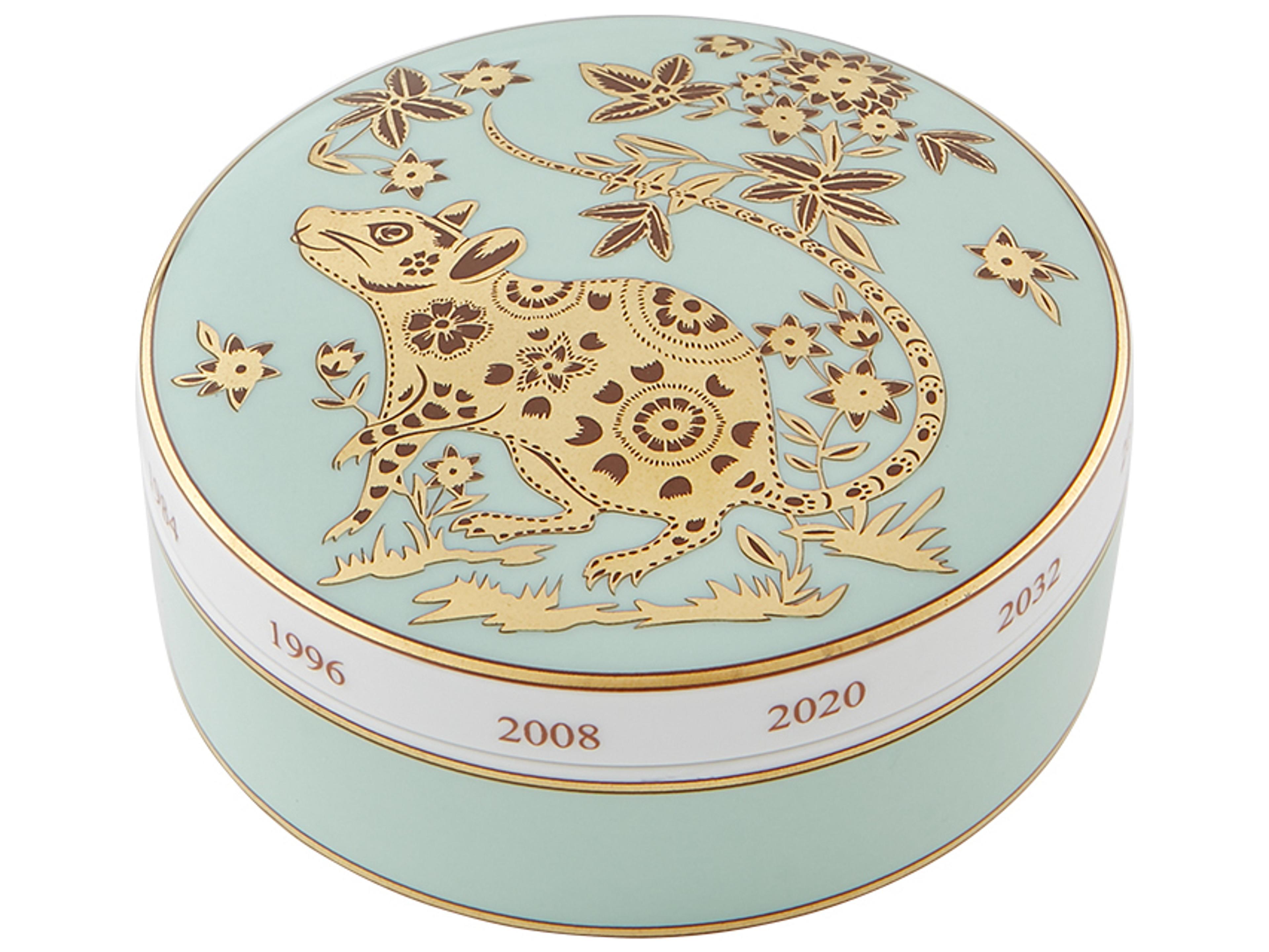 Vista Alegre Golden Rat Large Round Box