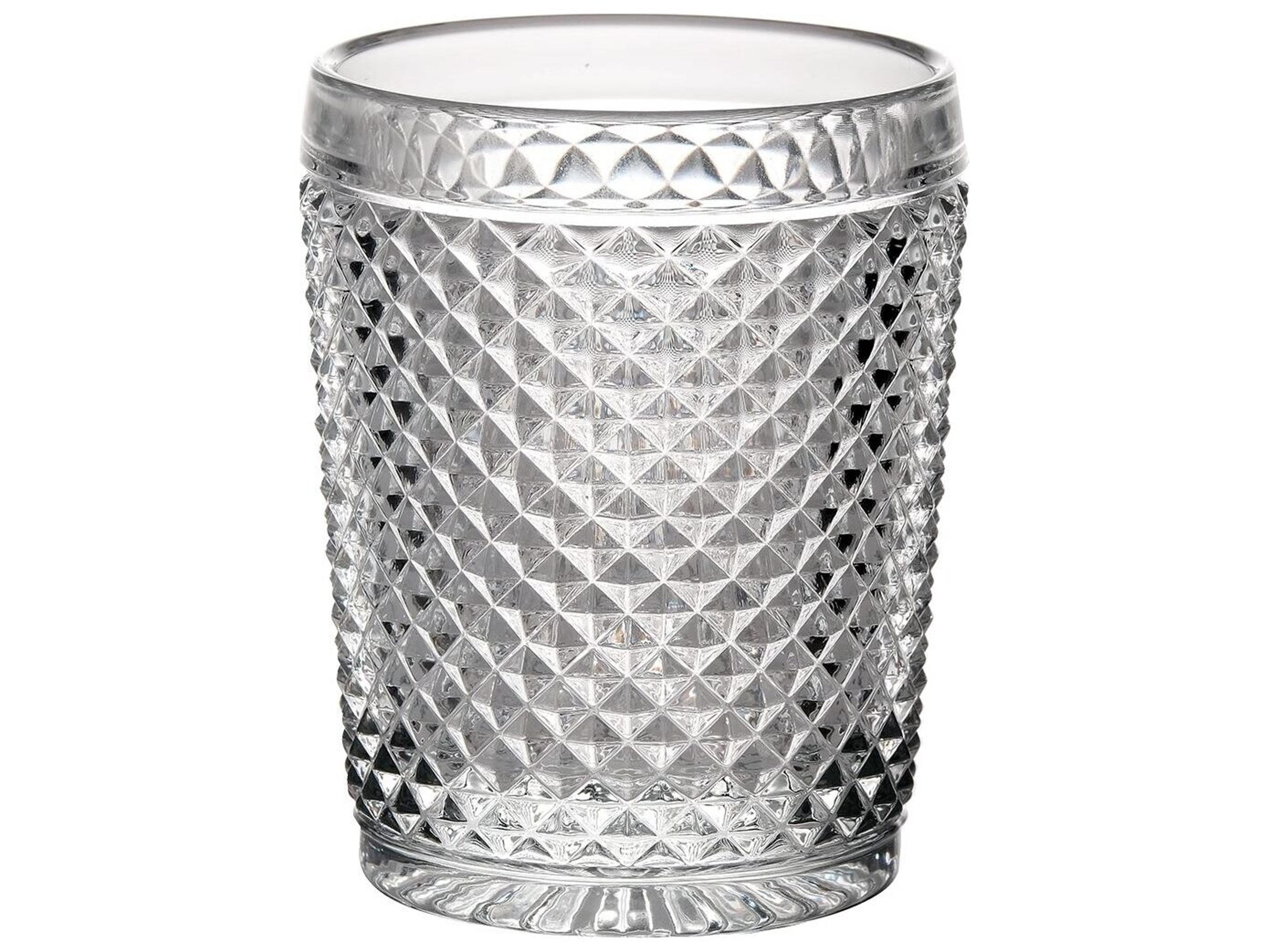 Vista Alegre Bicos Clear Old Fashion Glass Set of 4