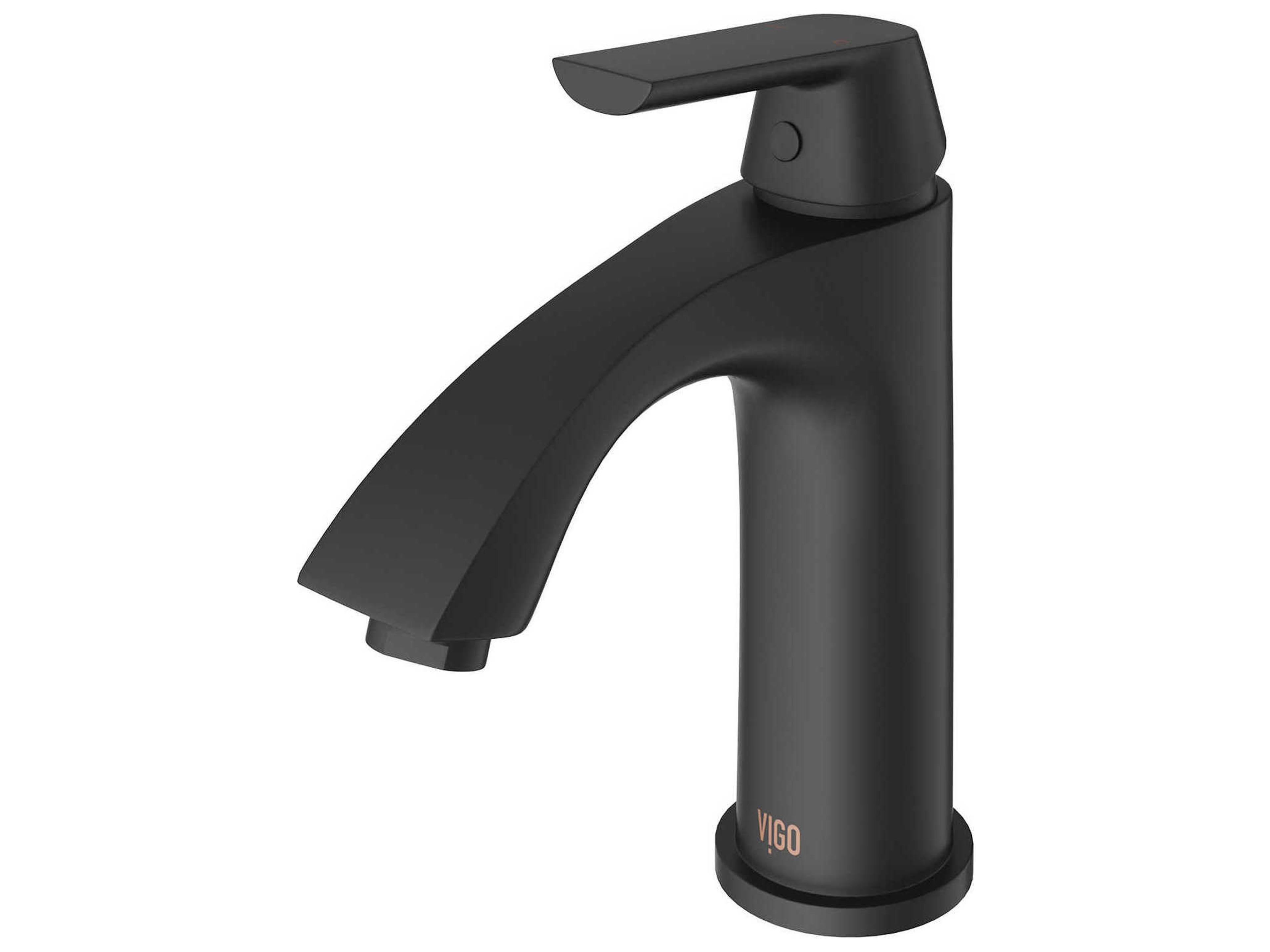 Vigo Penela Matte Black 1-Handle Vessel ADA Bathroom Faucet