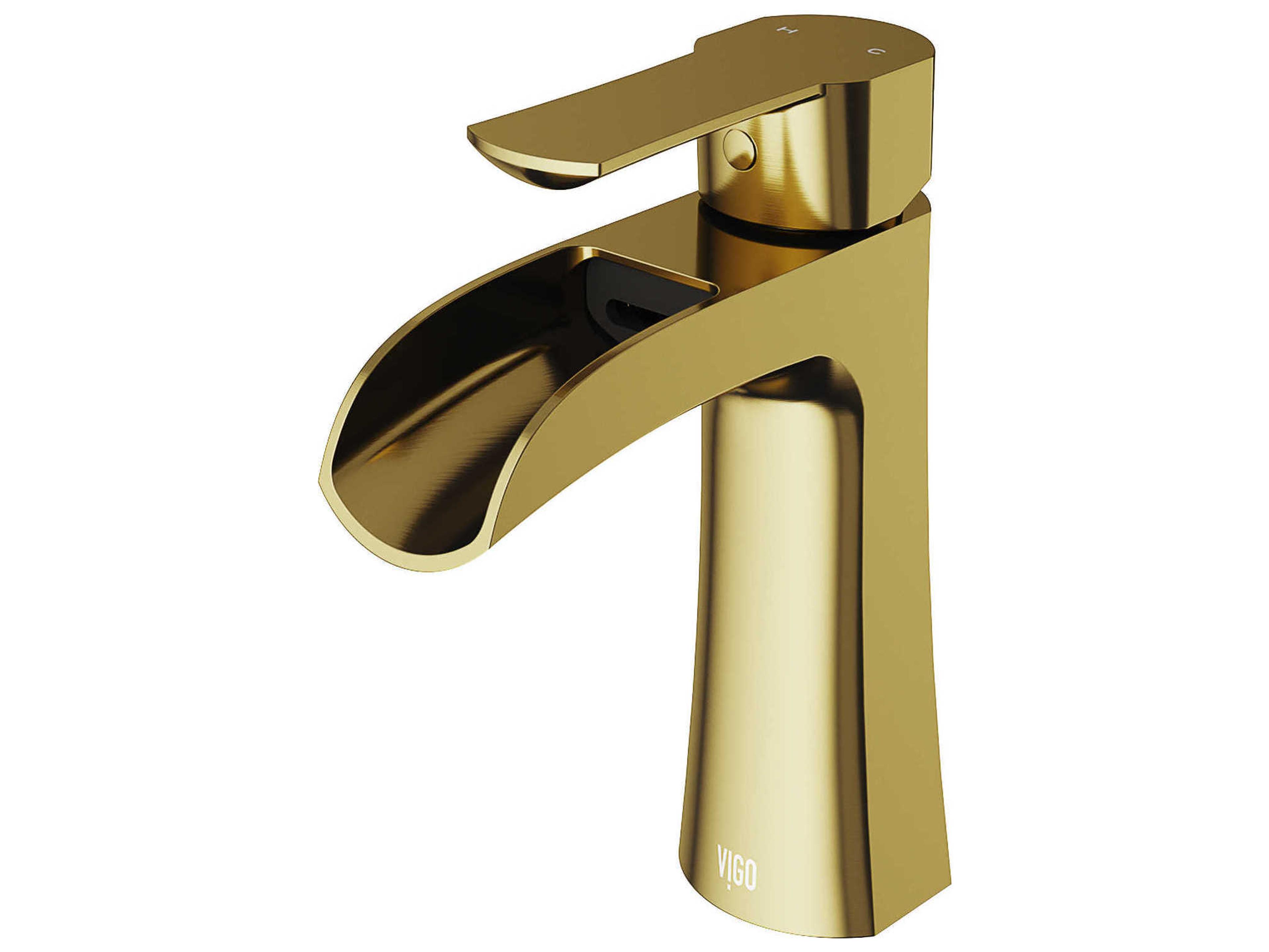Paloma Matte Brushed Gold Bathroom Faucet