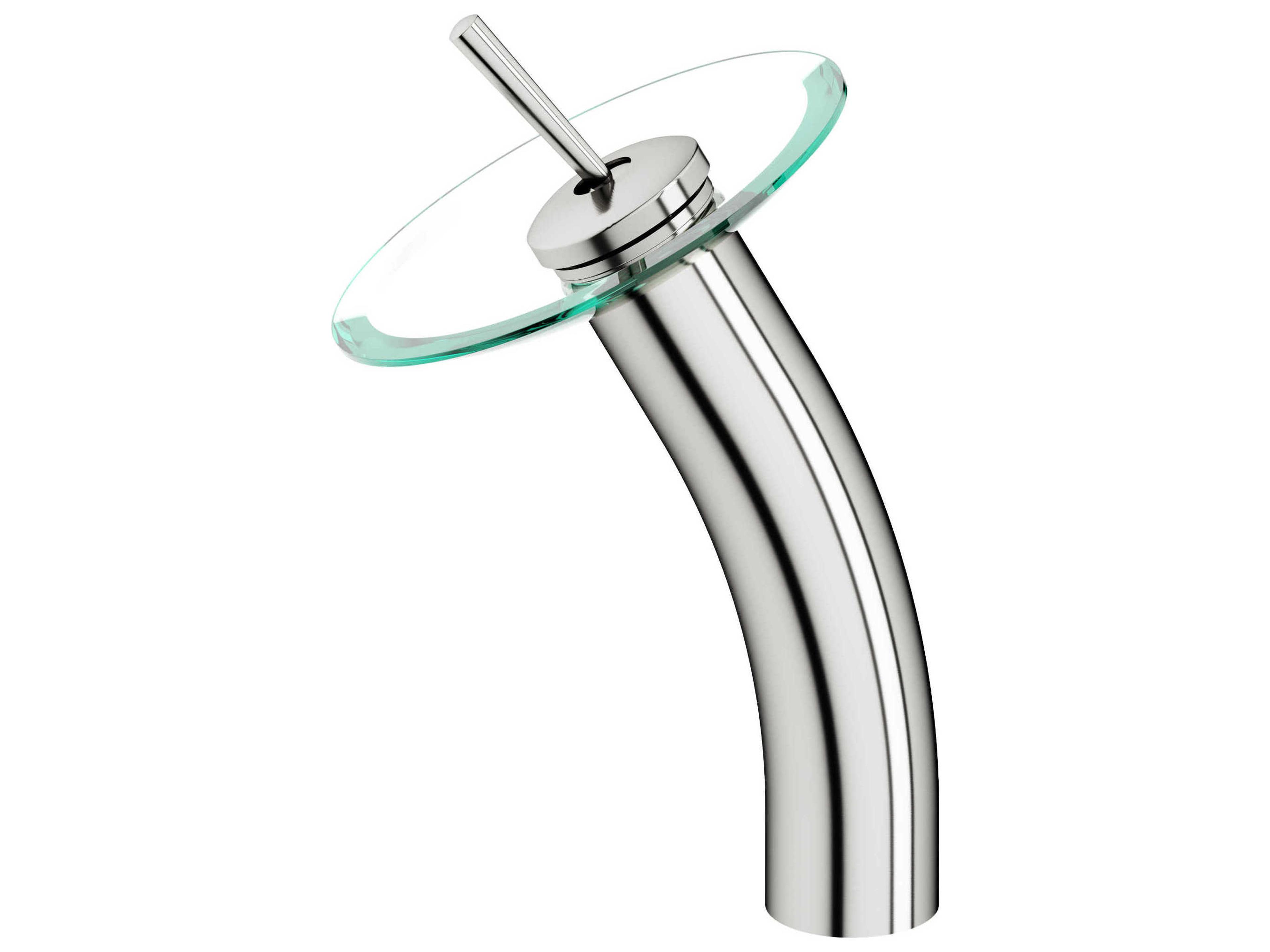 Waterfall Brushed Nickel 1-Handle Bathroom Faucet