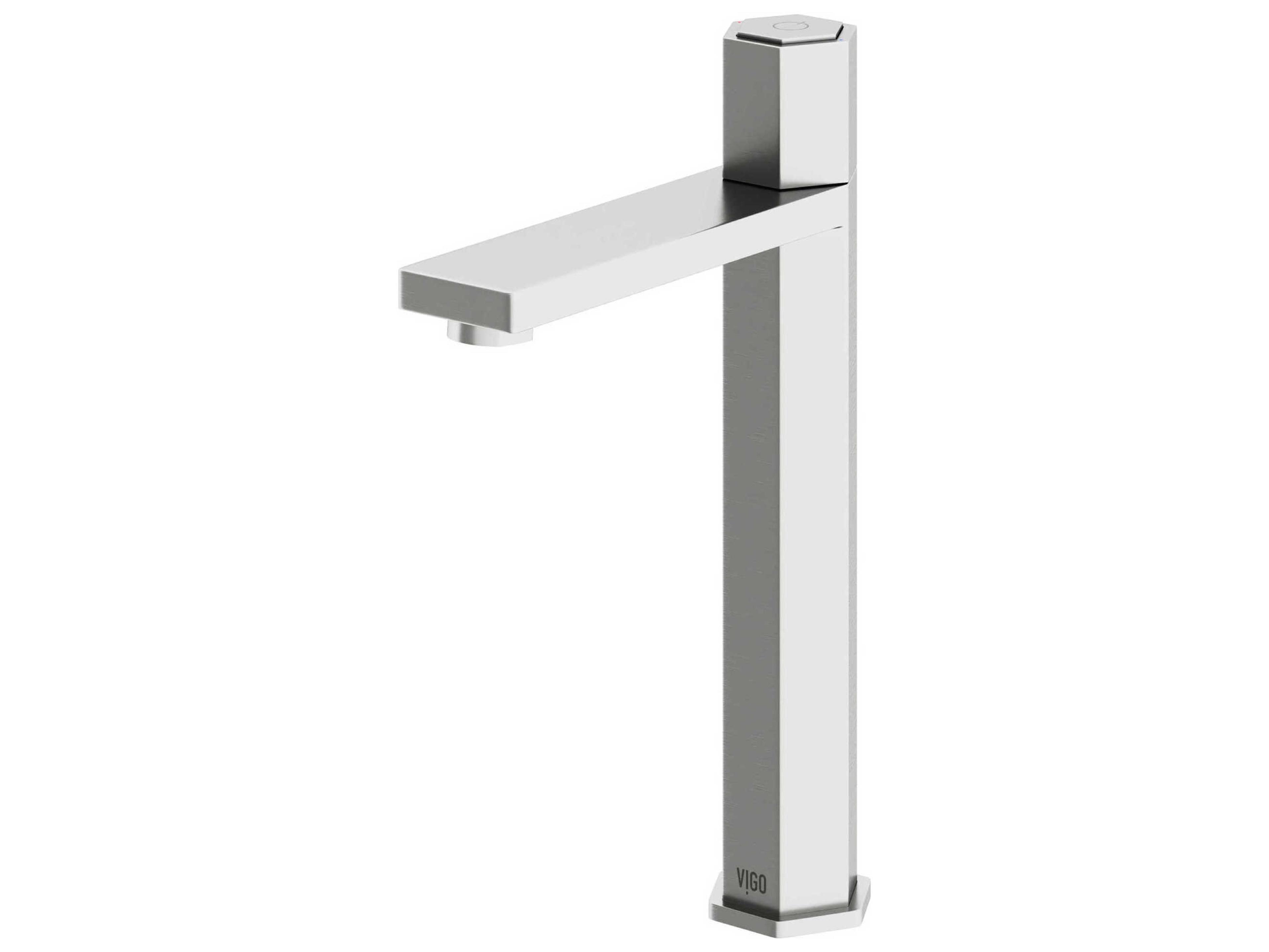 Nova Brushed Nickel Single Handle Bathroom Vessel Faucet
