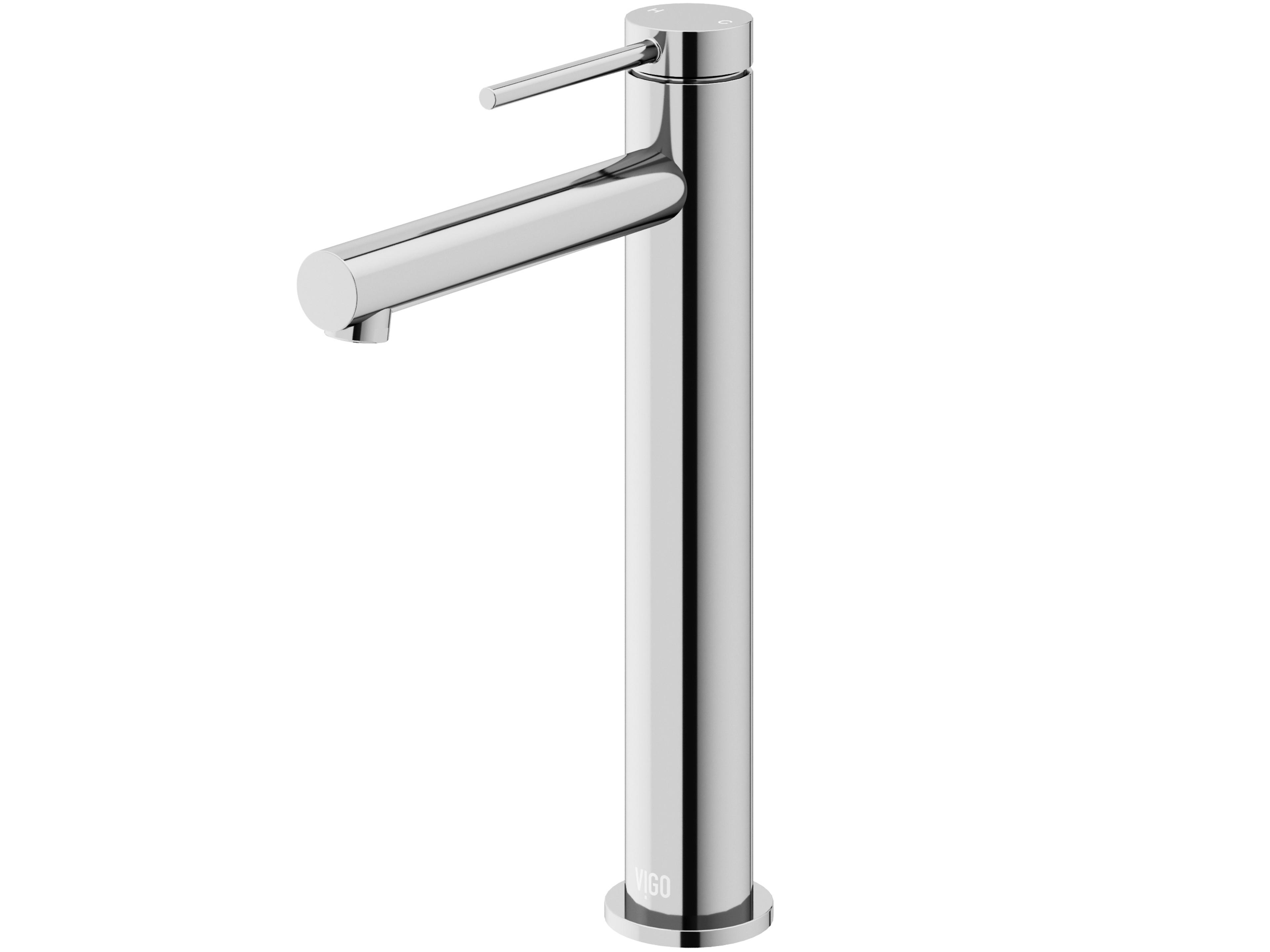 Jewel Single Hole Chrome Vessel Sink Faucet