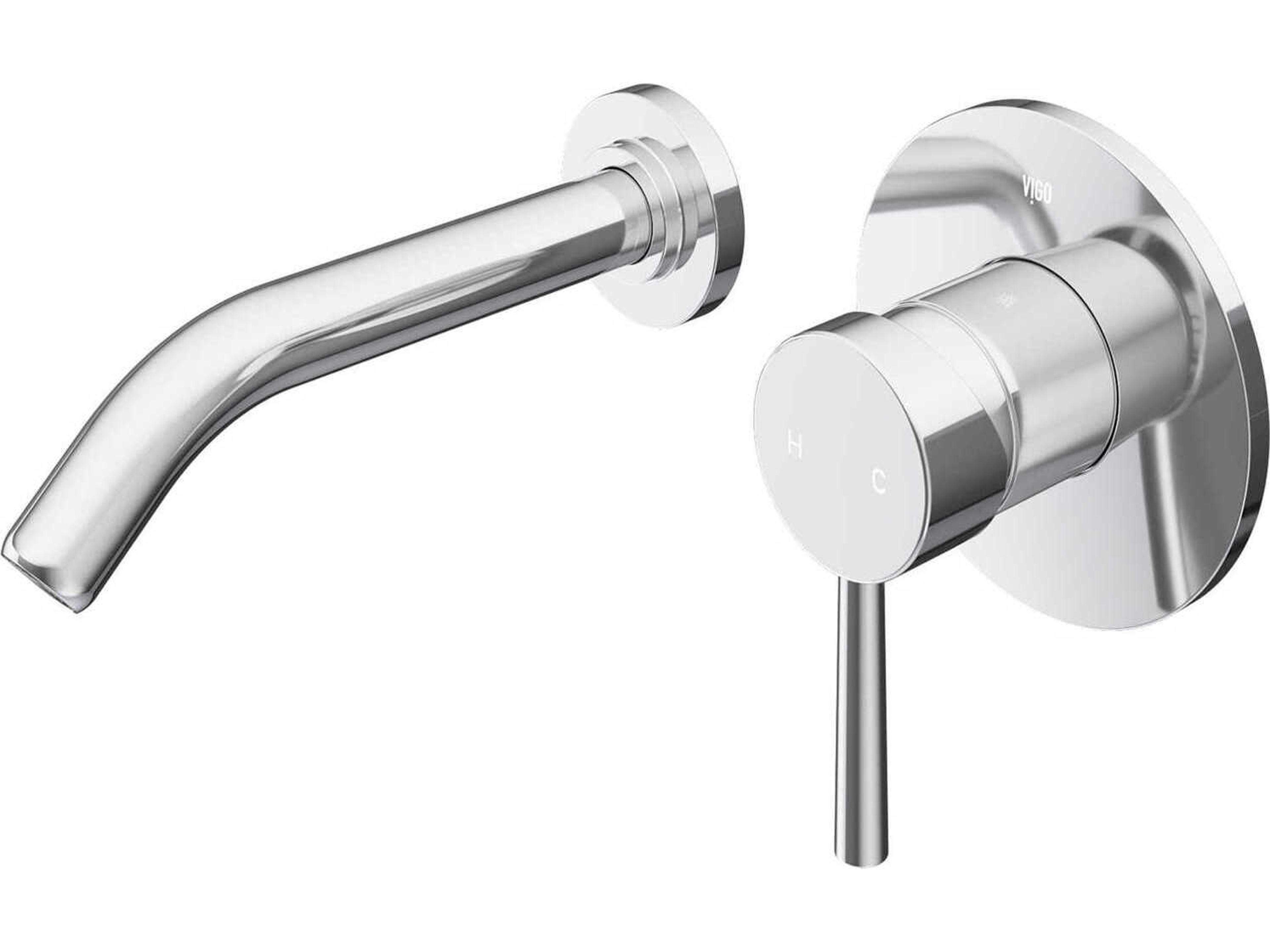 Olus Chrome 1-Handle Wall-Mount Bathroom Faucet