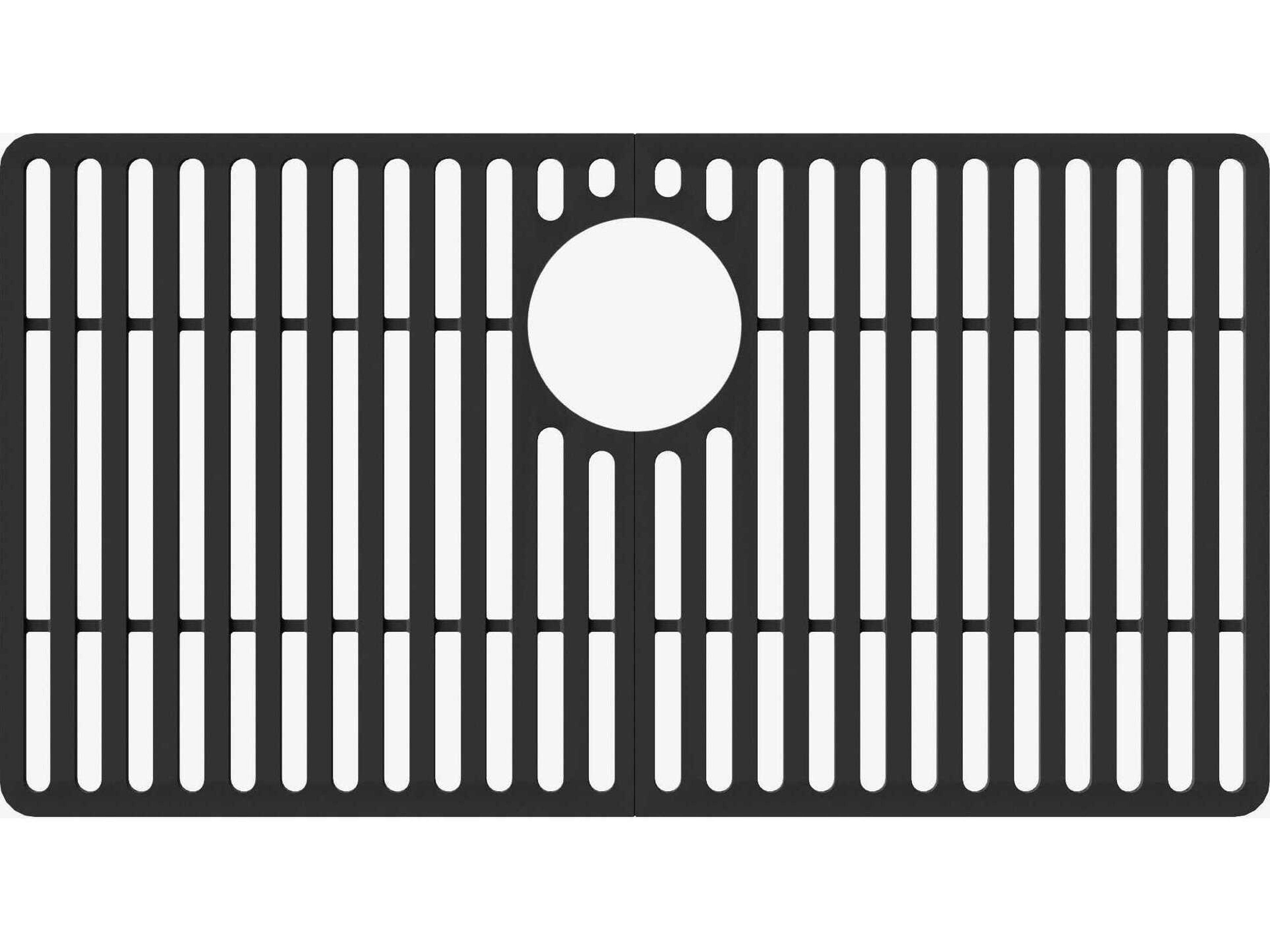 Matte Black Silicone Protective Bottom Grid For Single Basin Sink