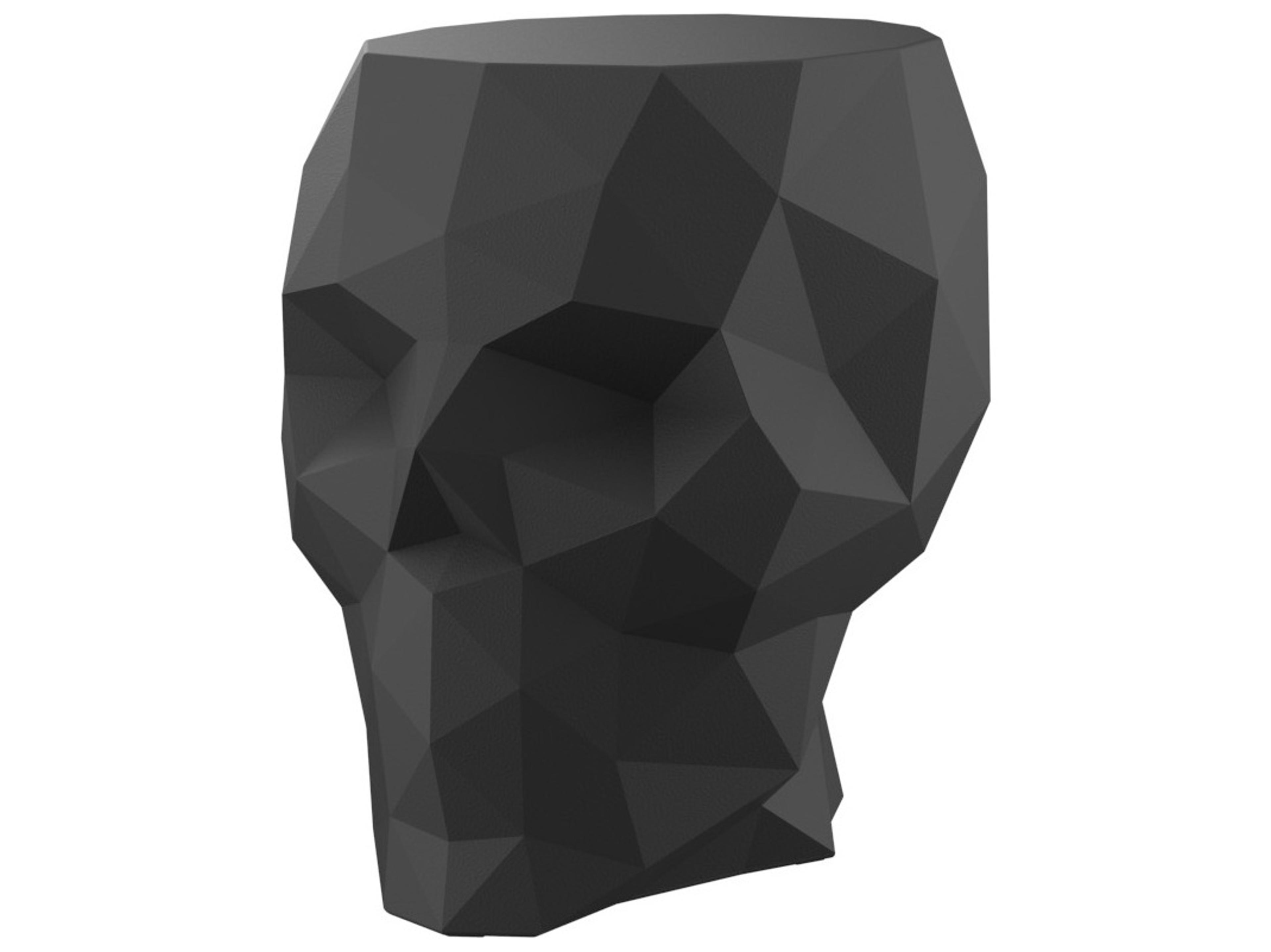 Vondom Outdoor Skull Black Polypropylene Lounge Chair