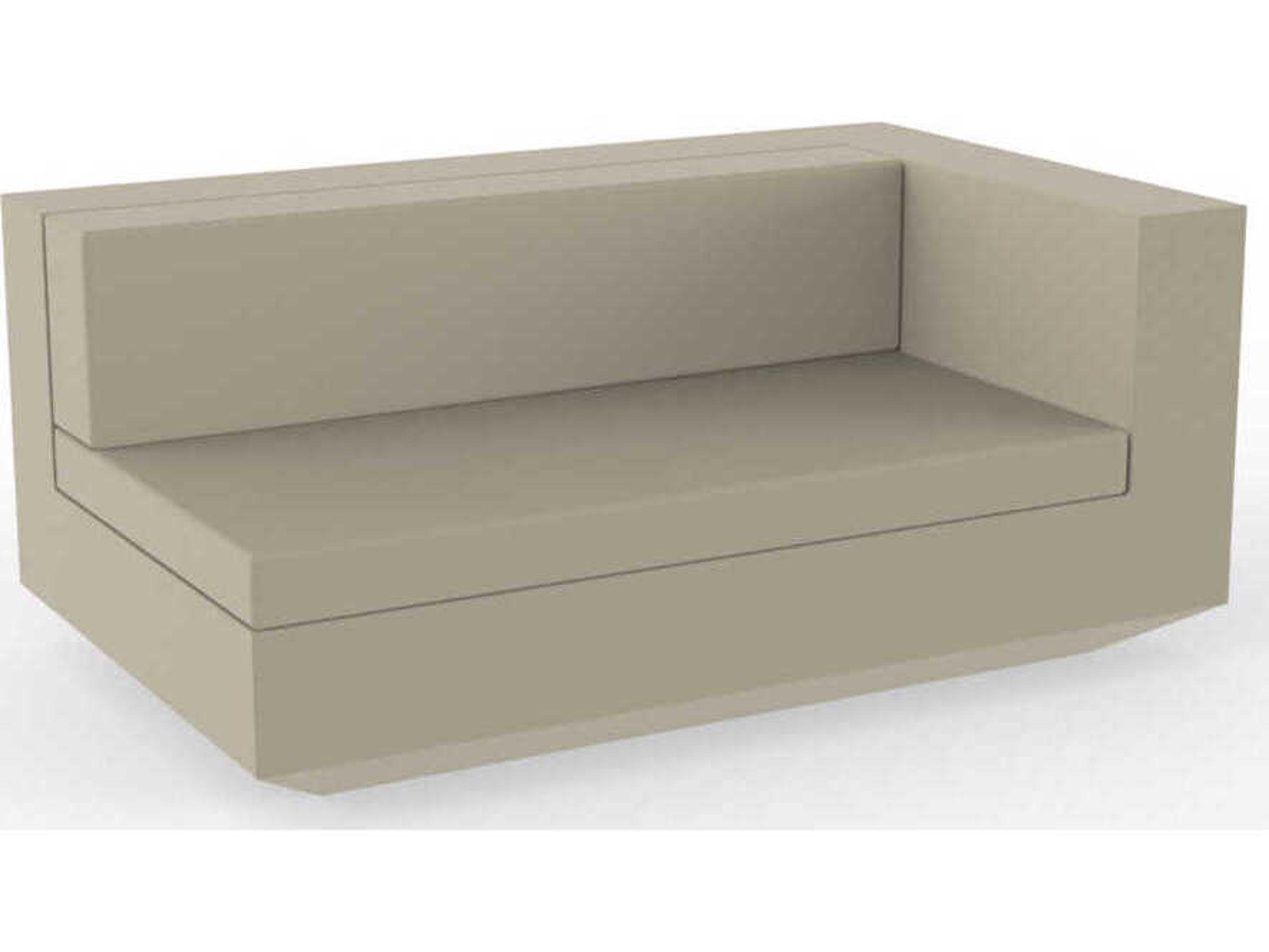 Vondom Outdoor Vela Sectional Sofa Left XL Basic Nautical Ecru