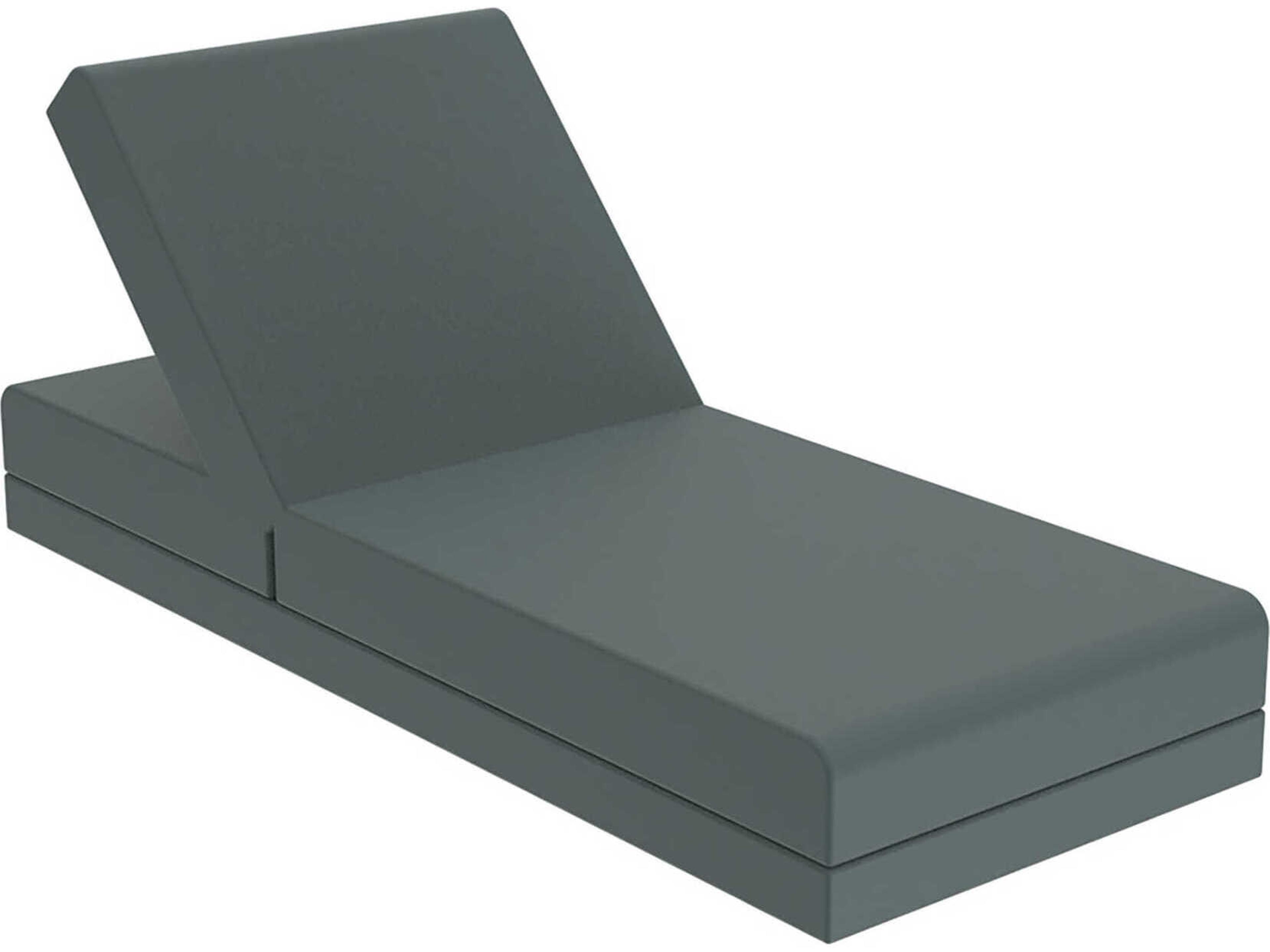 Vondom Outdoor Pixel Resin / Cushion Modo Green Chaise Lounge