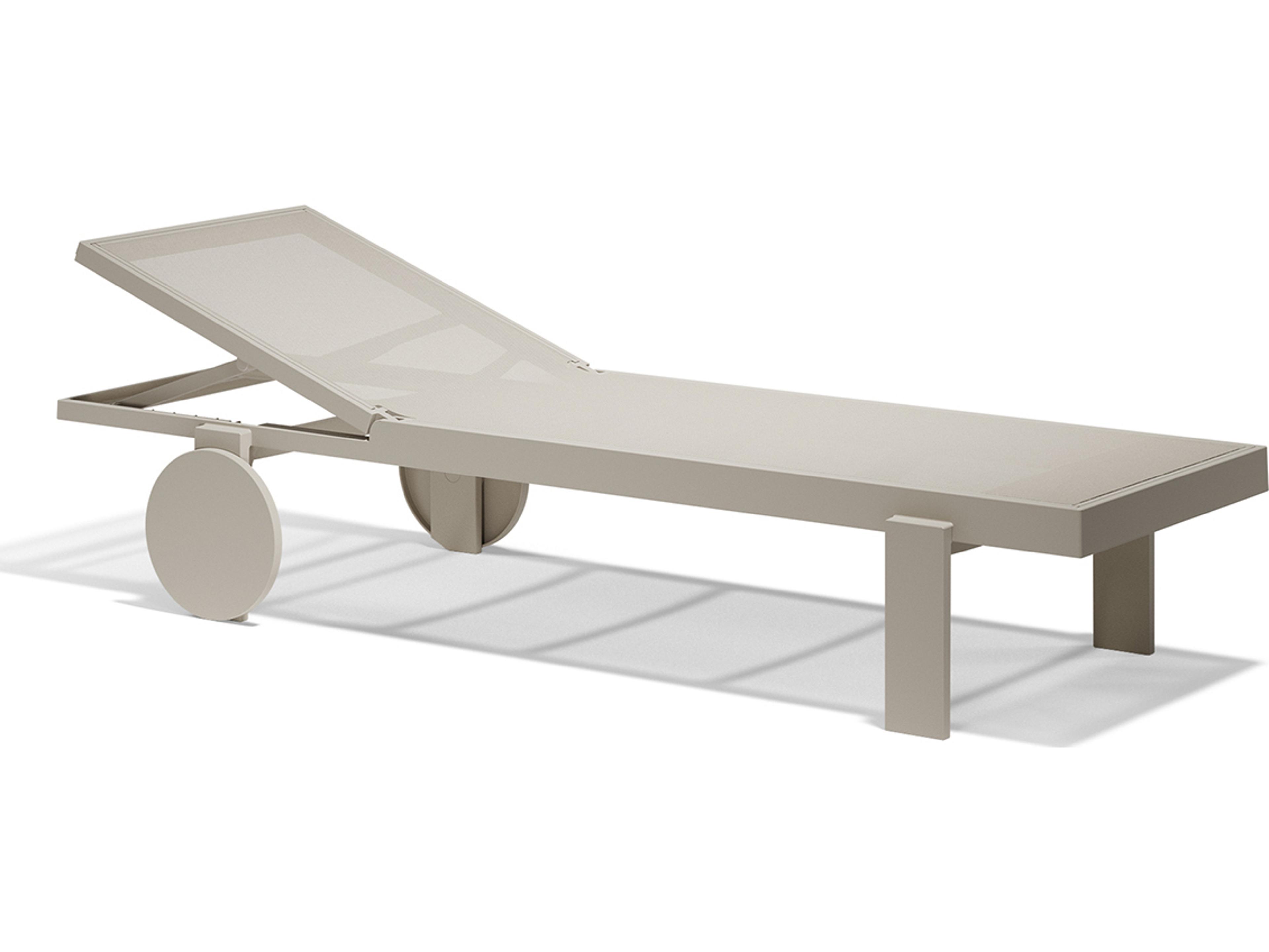 Gatsby Ecru Polypropylene Sling Chaise Lounge (Set of 2)