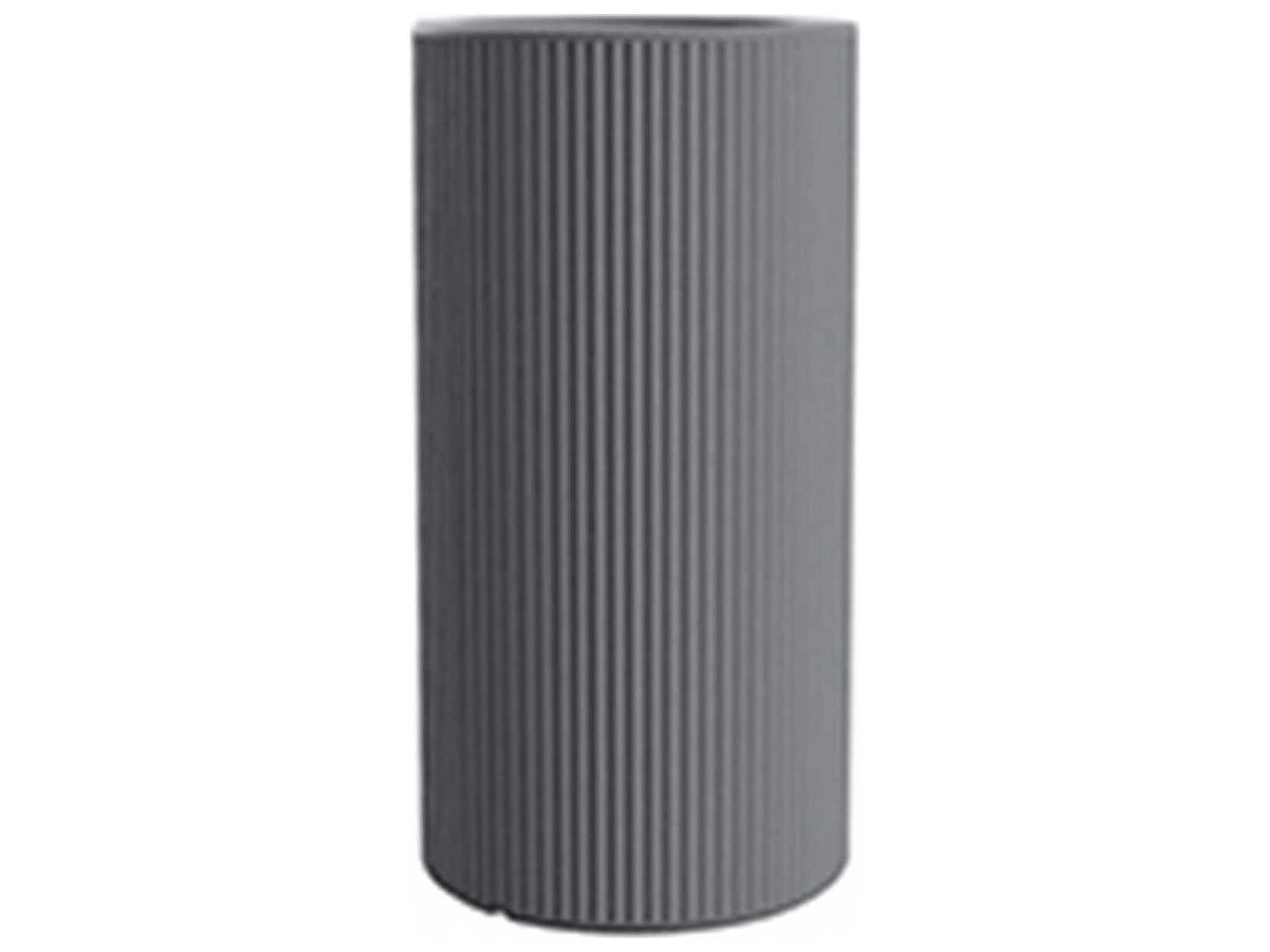Vondom Outdoor Gatsby Tall Cylinder Planter x H Basic Gray