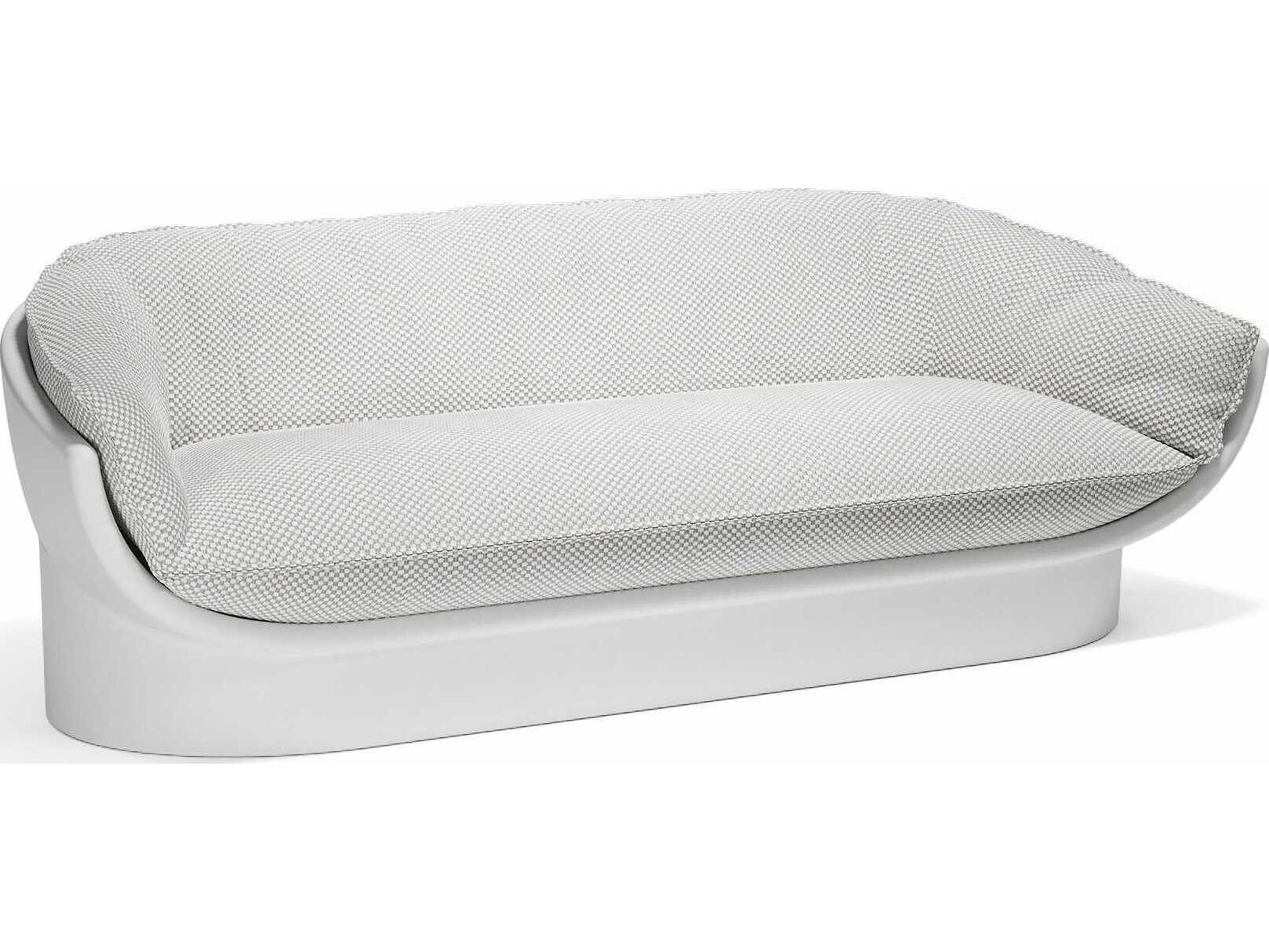Vondom Outdoor Luna Sofa White Getaria Iceberg Upholstery