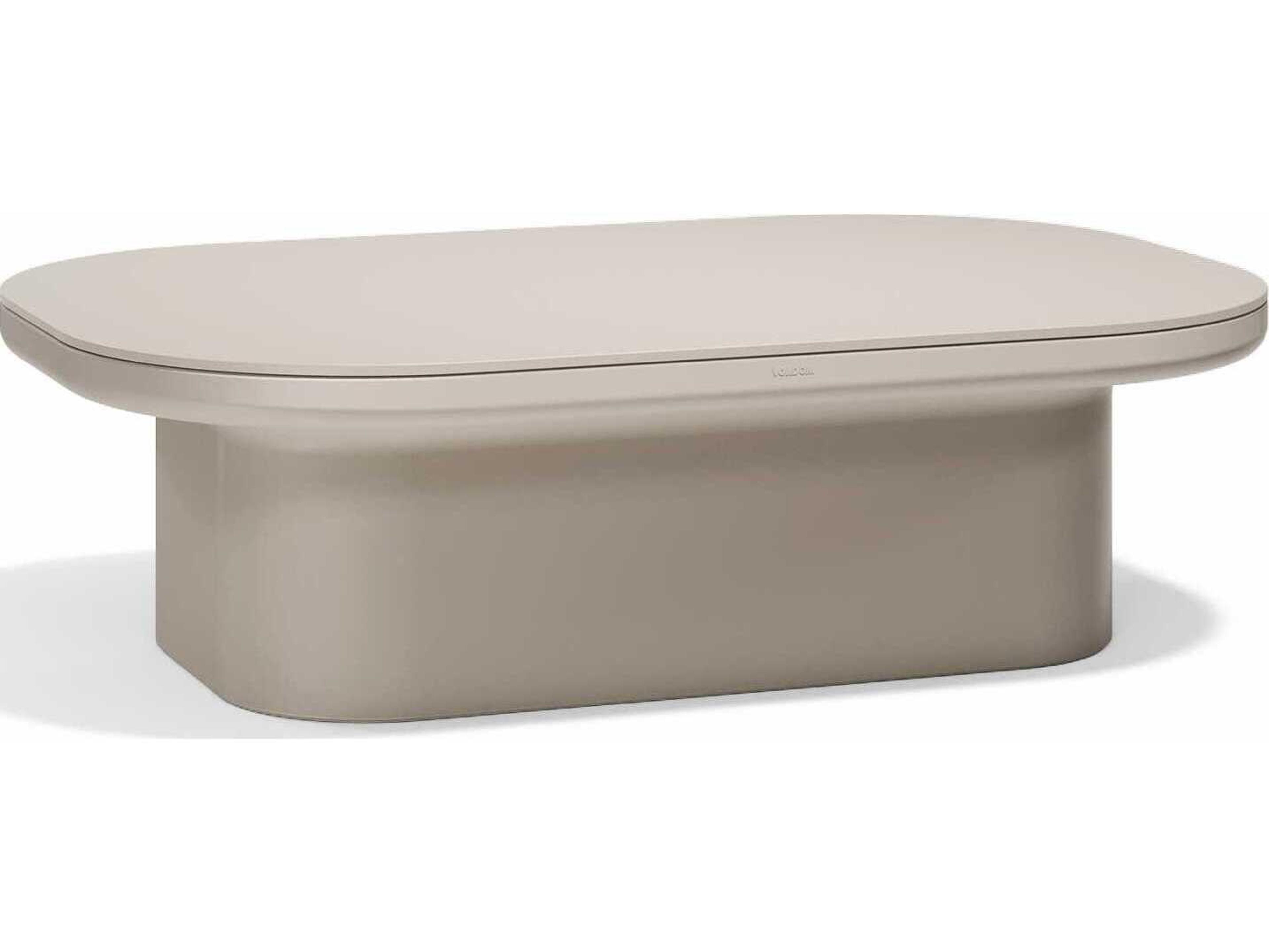 Vondom Outdoor Luna Coffee Table With Storage Ecru