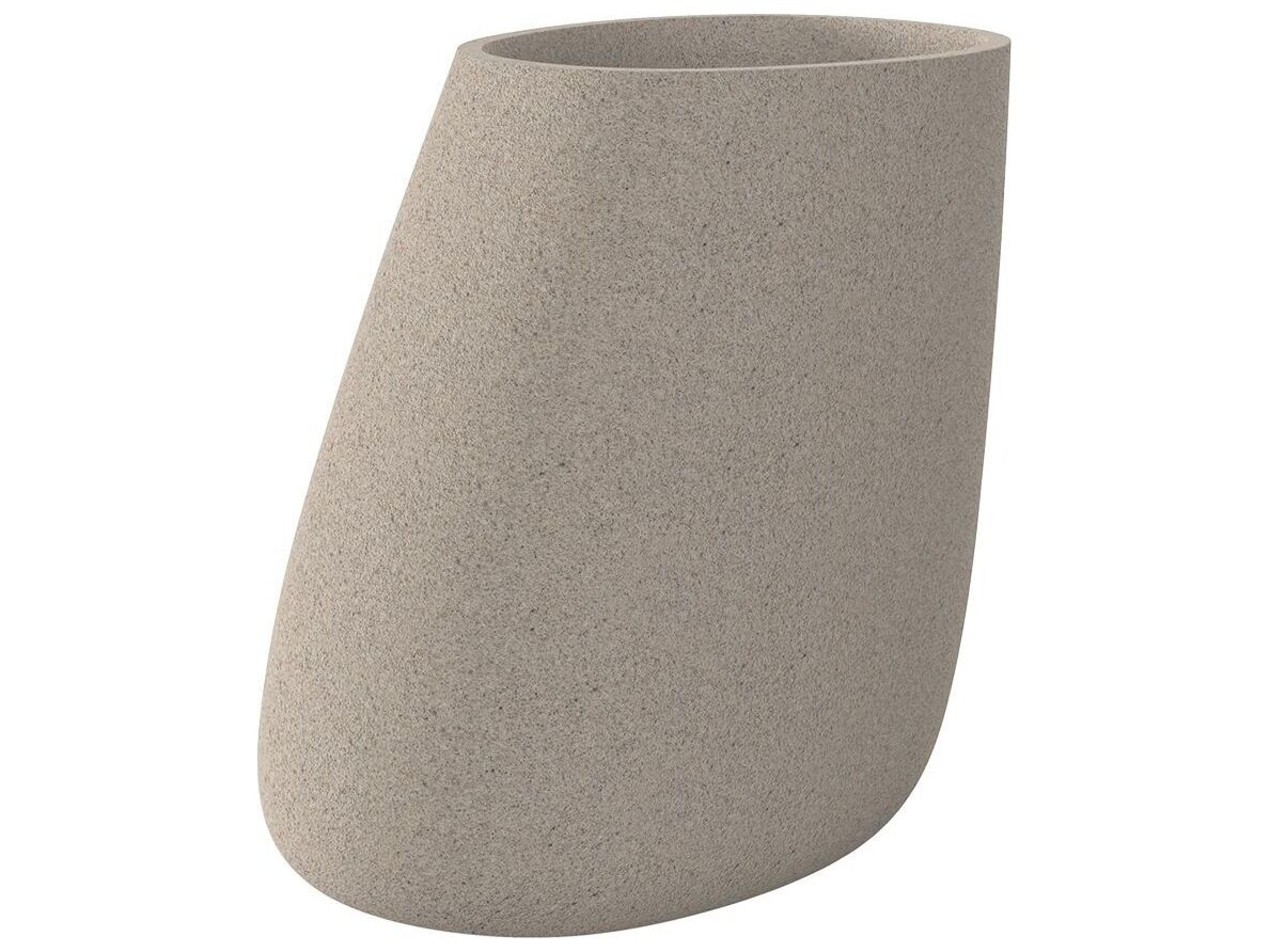 Vondom Outdoor Stone Granite Cream Planter