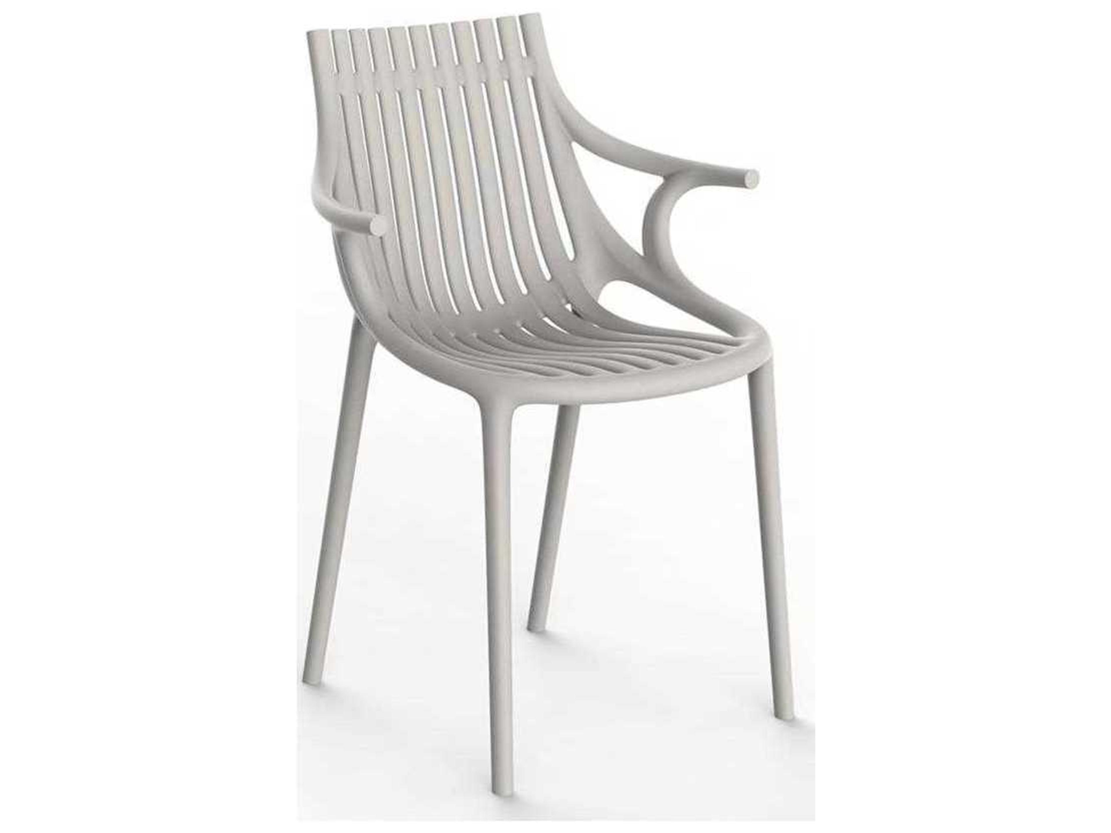 Vondom Outdoor Ibiza Ecru Matte Resin Dining Chair Set of 4