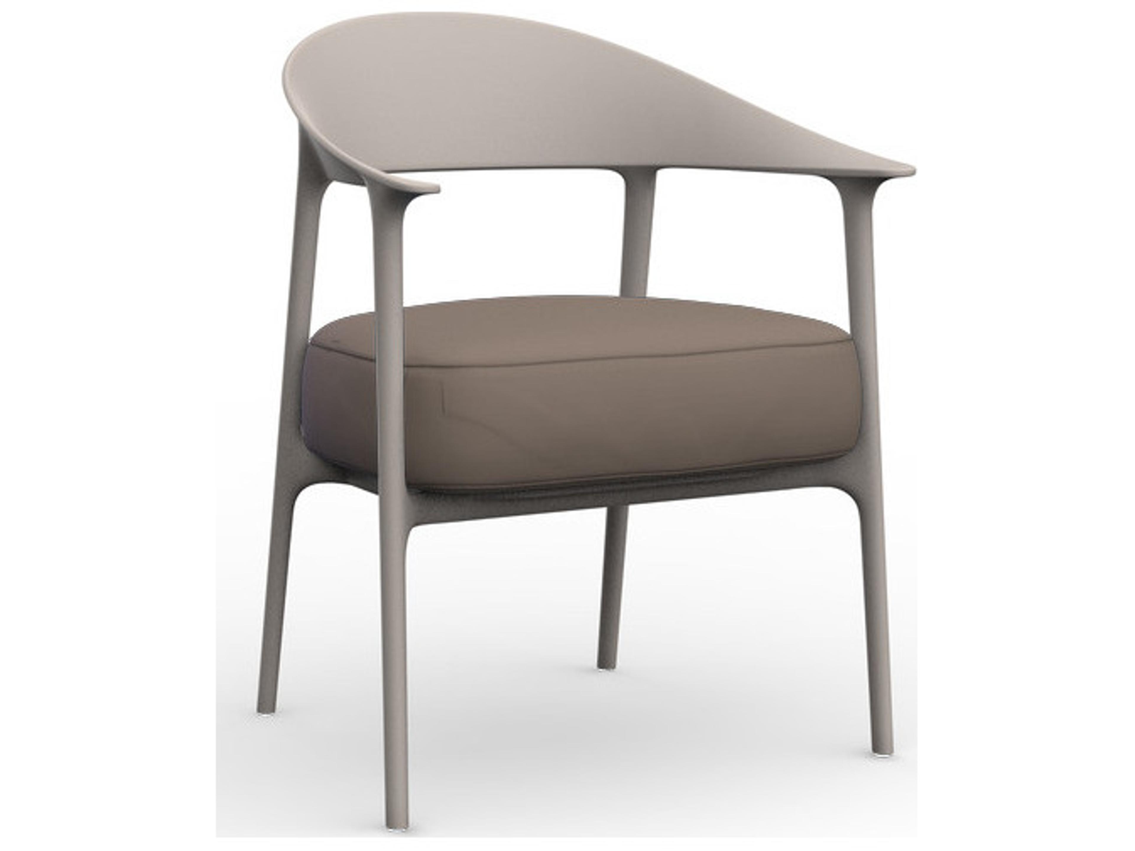 Vondom Outdoor Africa Tortora Polypropylene Cushion Lounge Chair (Set of 2)