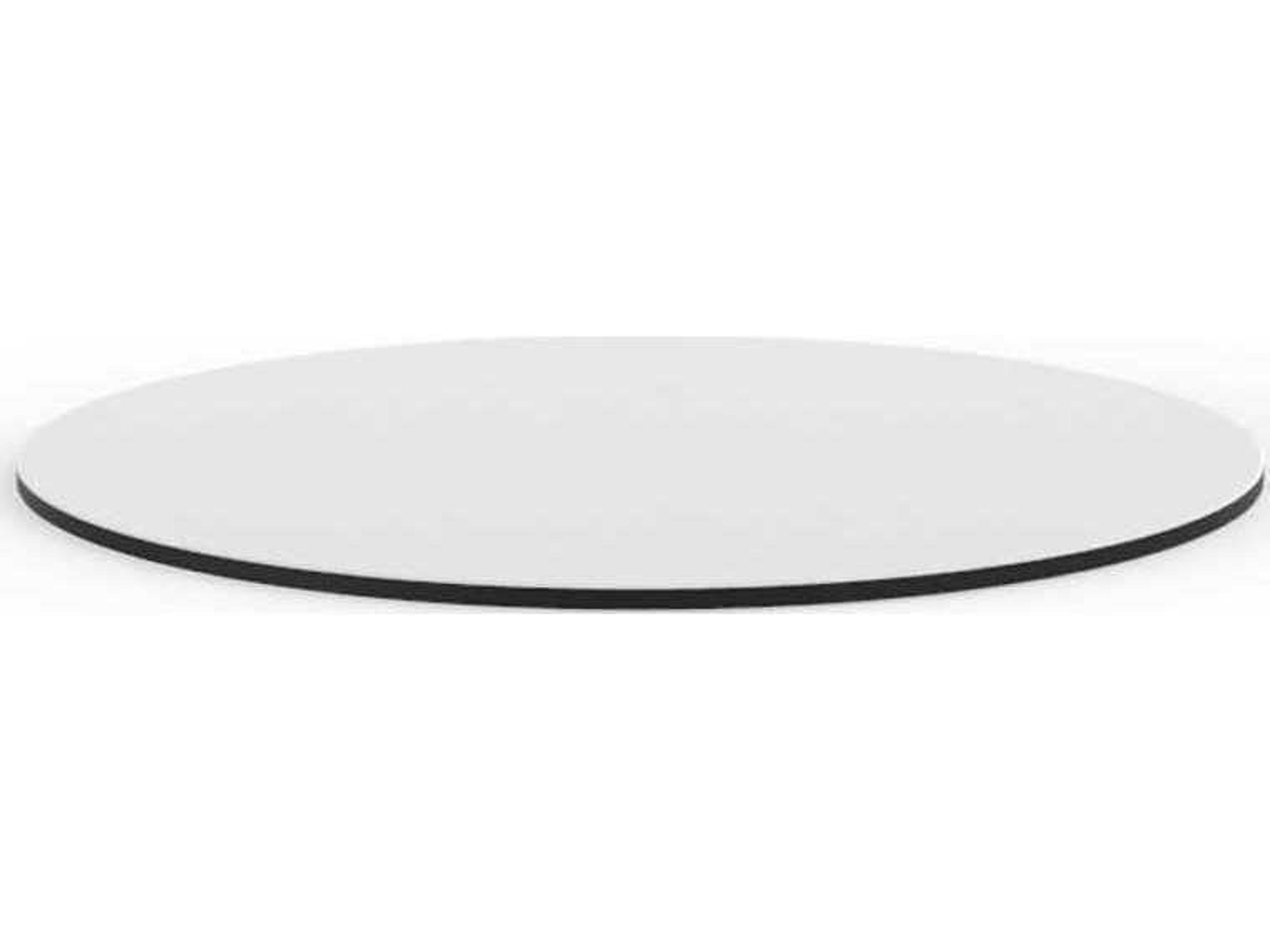 Vondom Outdoor Faz - Round Table Top - Set of 2- 23.5Dia. - HPL Full White - Full White