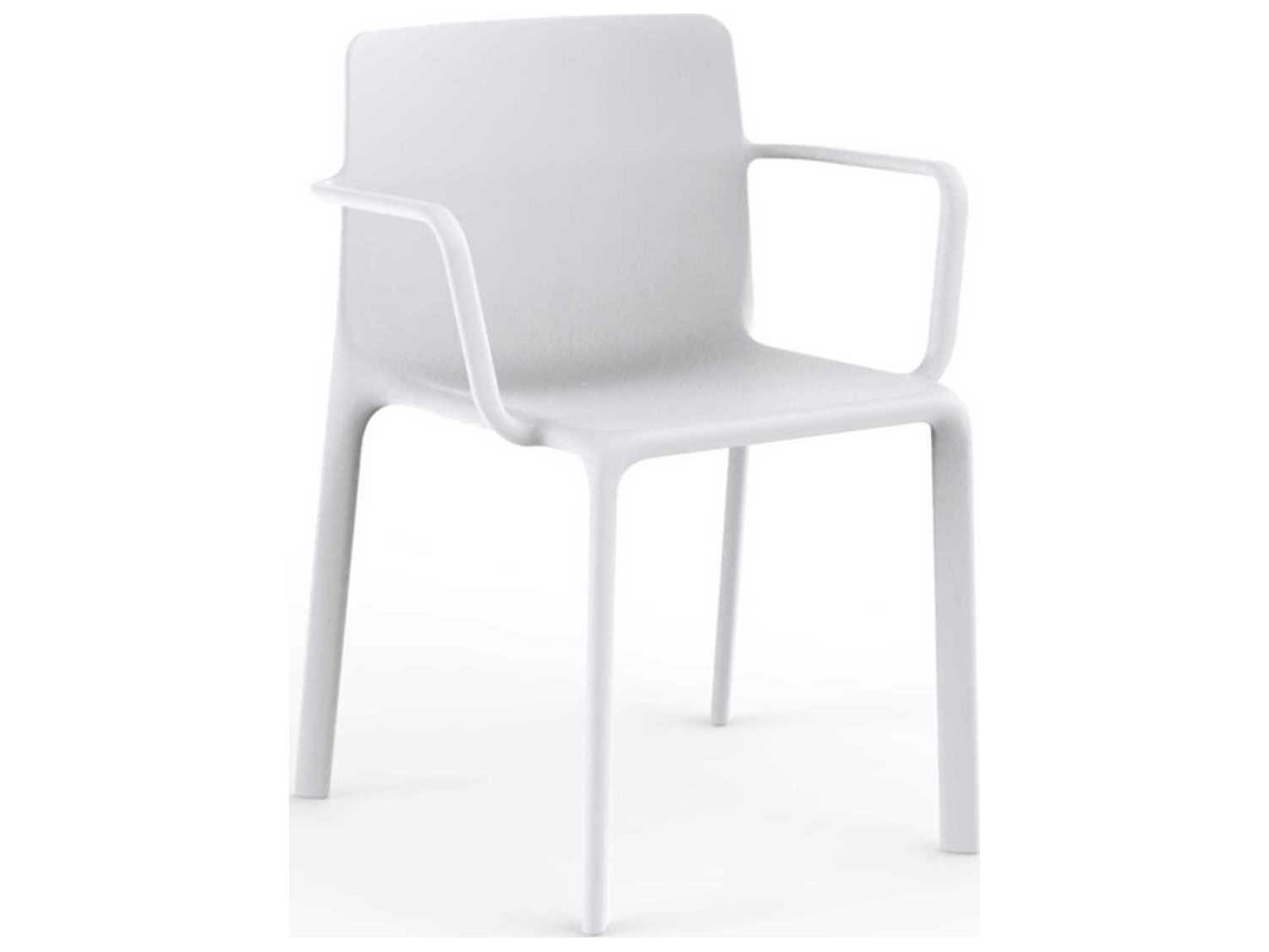 Vondom Kes White Arm Dining Chair Set of 4
