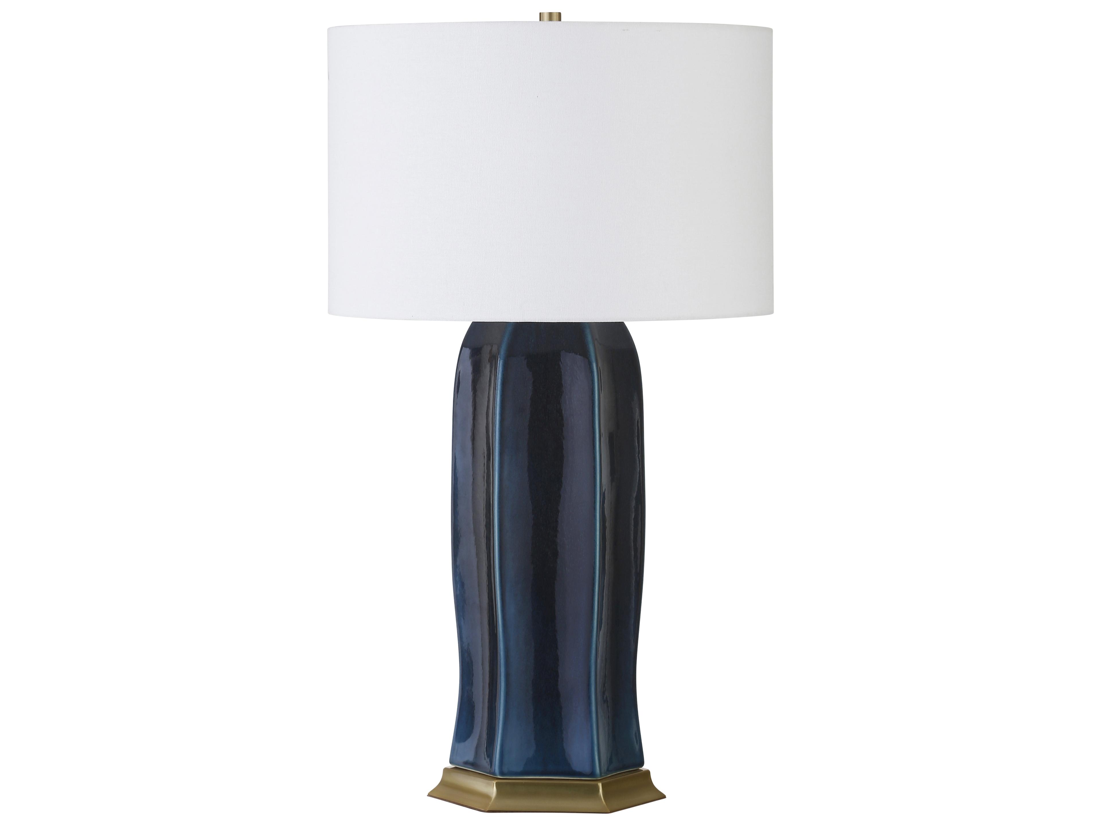 Worlds Away Blue Buffet Lamp