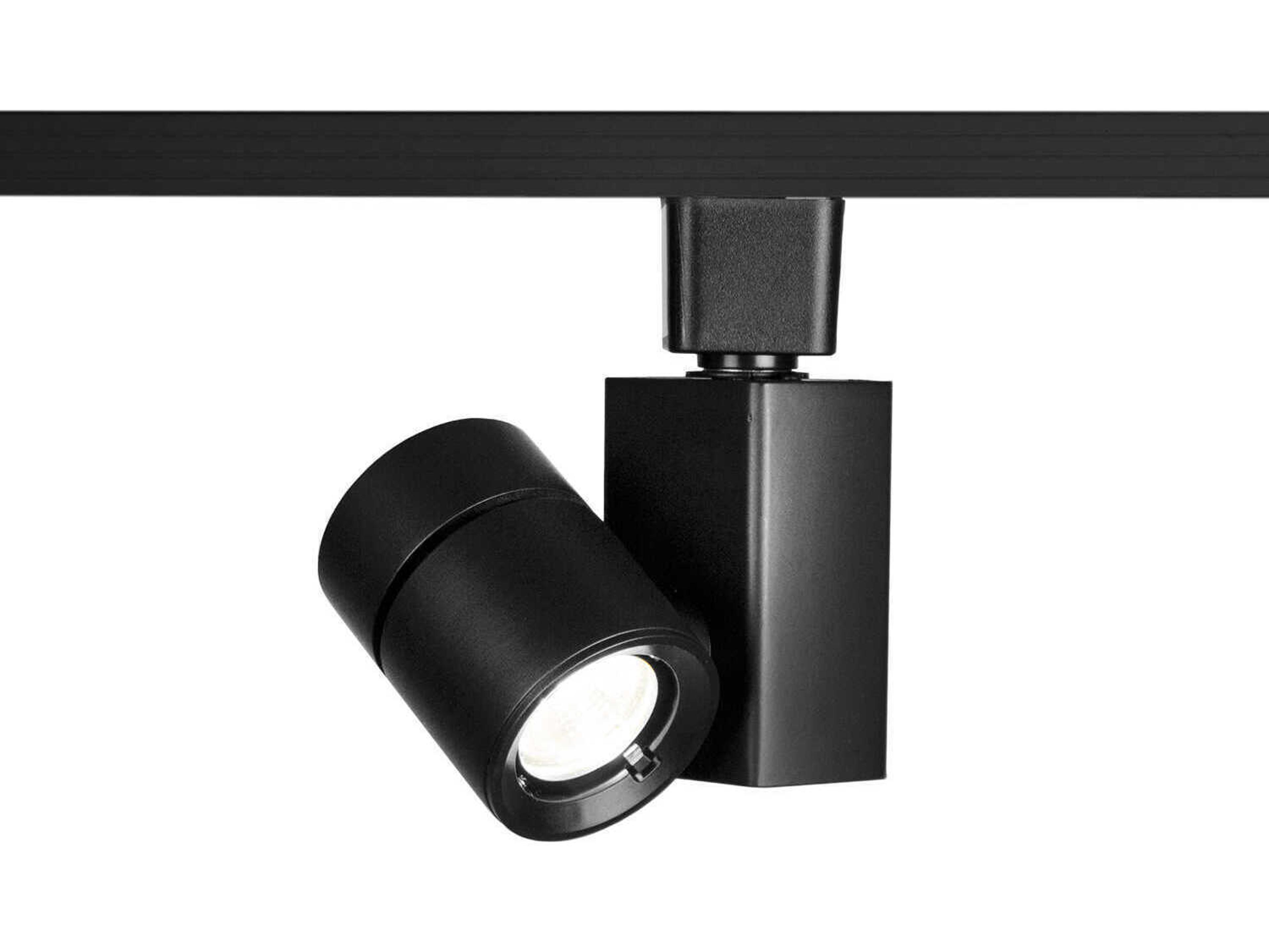 WAC Lighting Exterminator-II 1-Light Black Cylinder Track Head