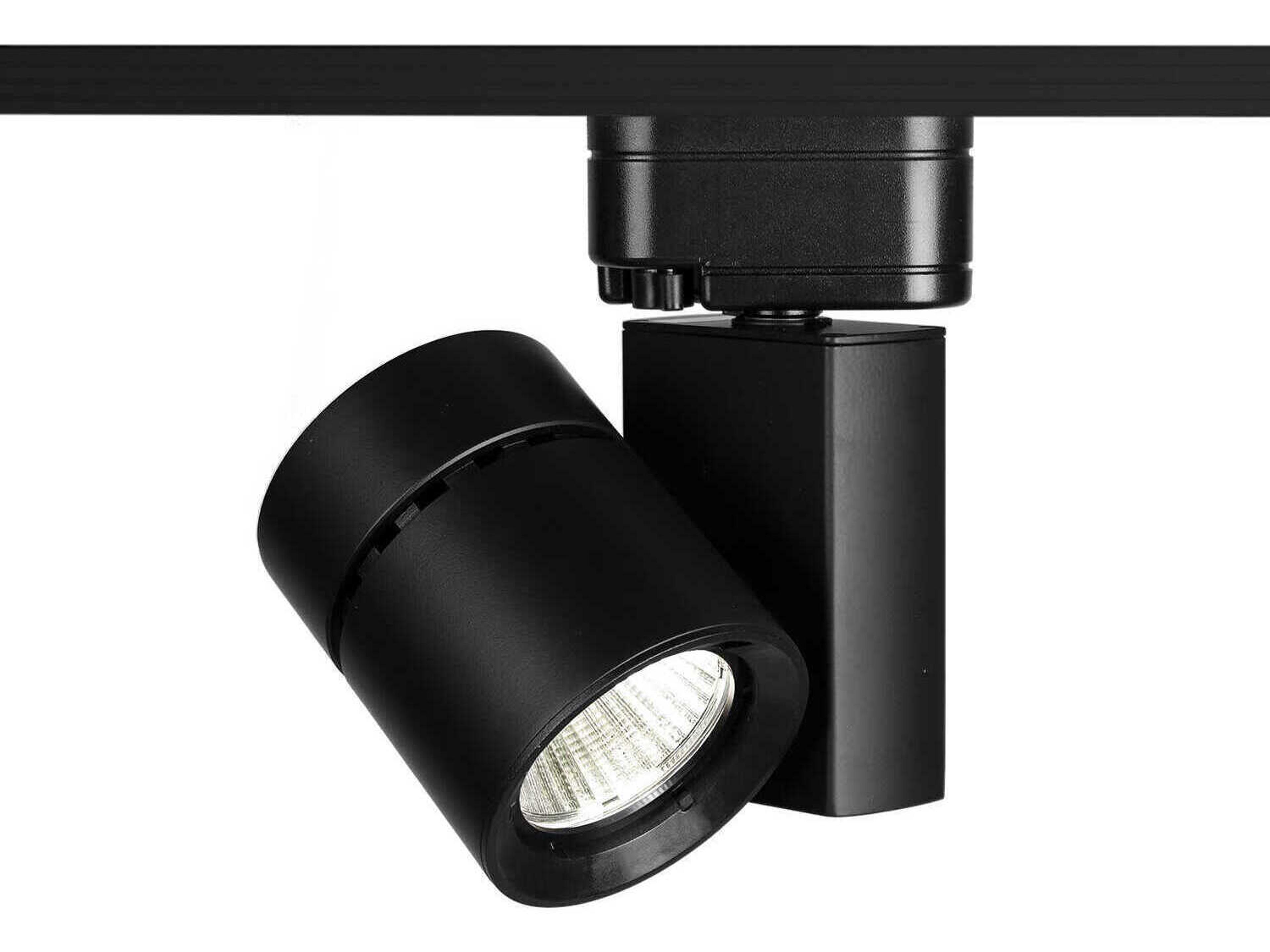 WAC Lighting Exterminator-II 1-Light Black Cylinder Track Head