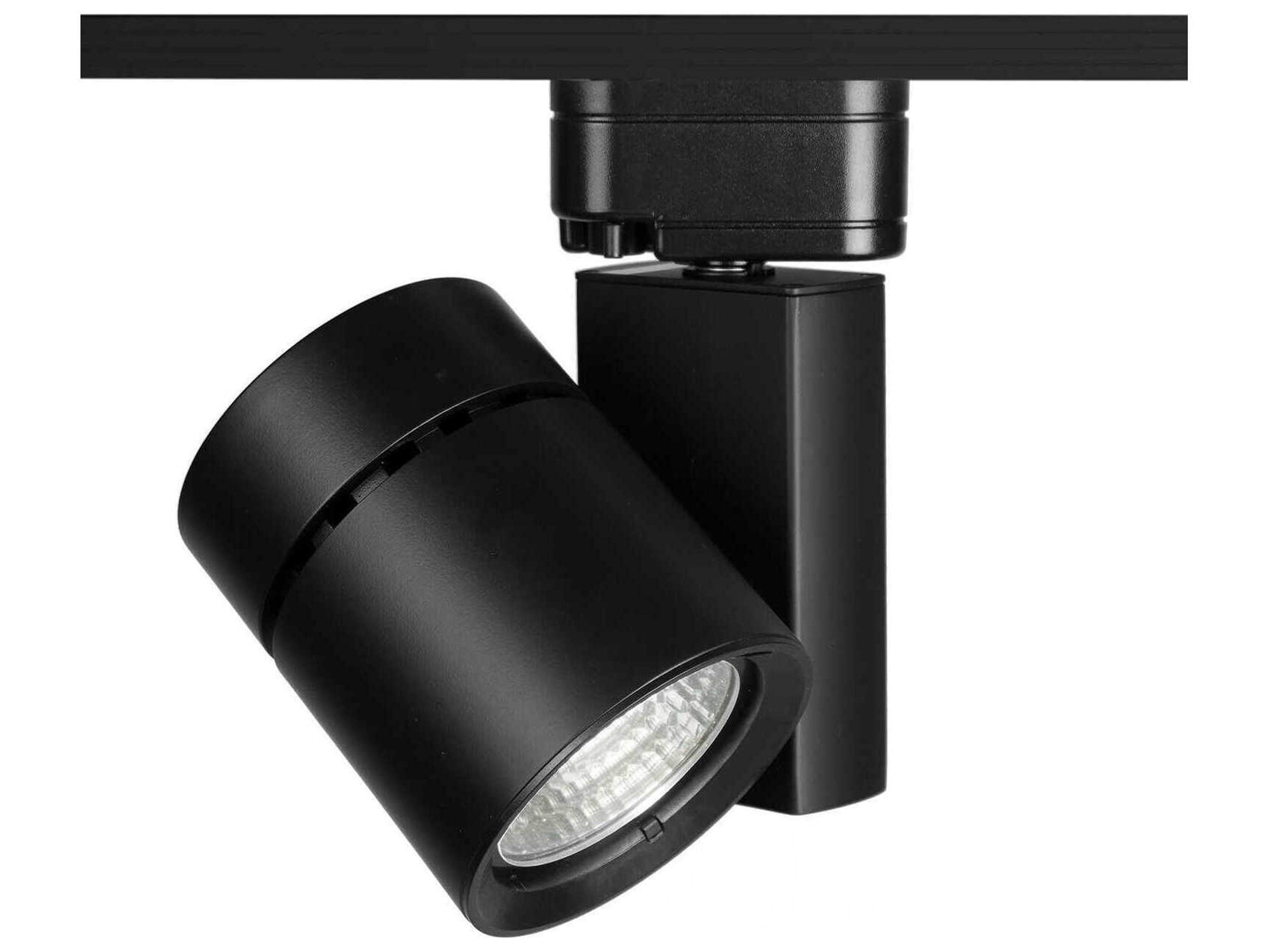 WAC Lighting Exterminator-II 1-Light Black Cylinder Track Head