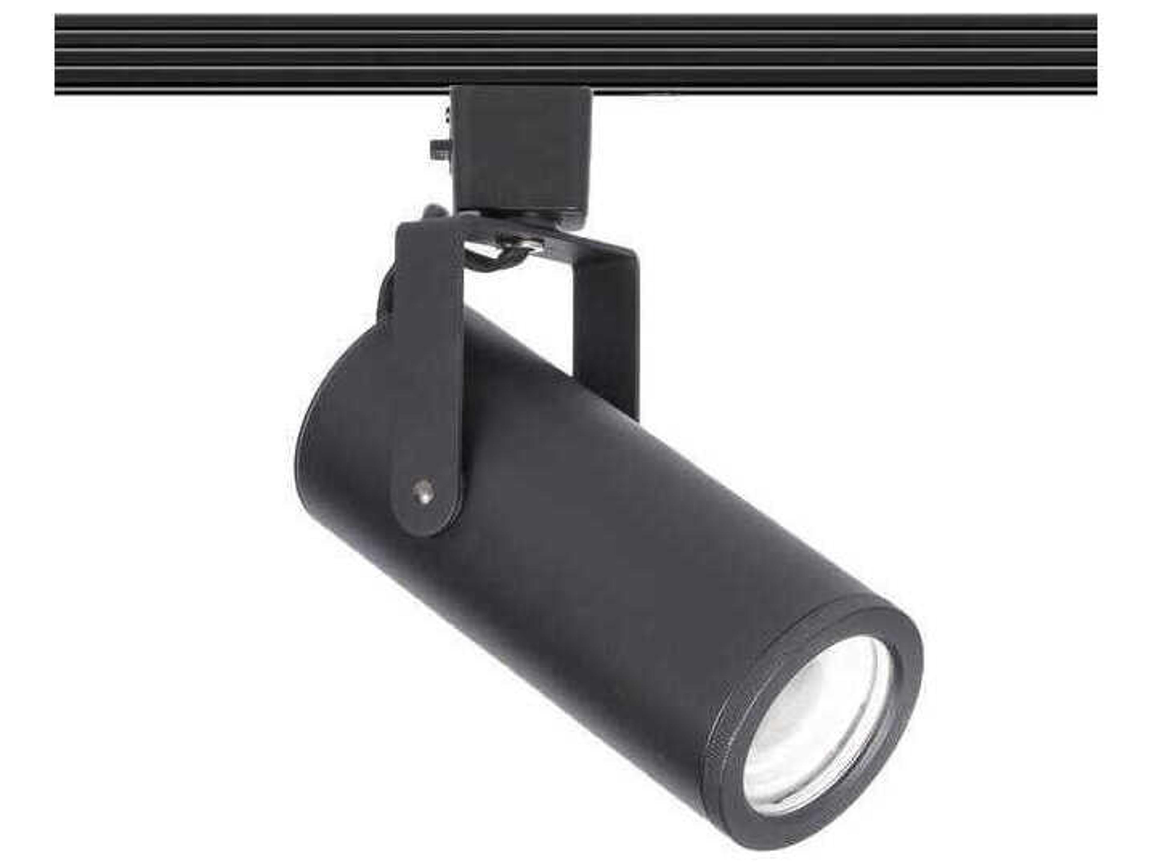 WAC Lighting Silo 1-Light Black Cylinder Track Head