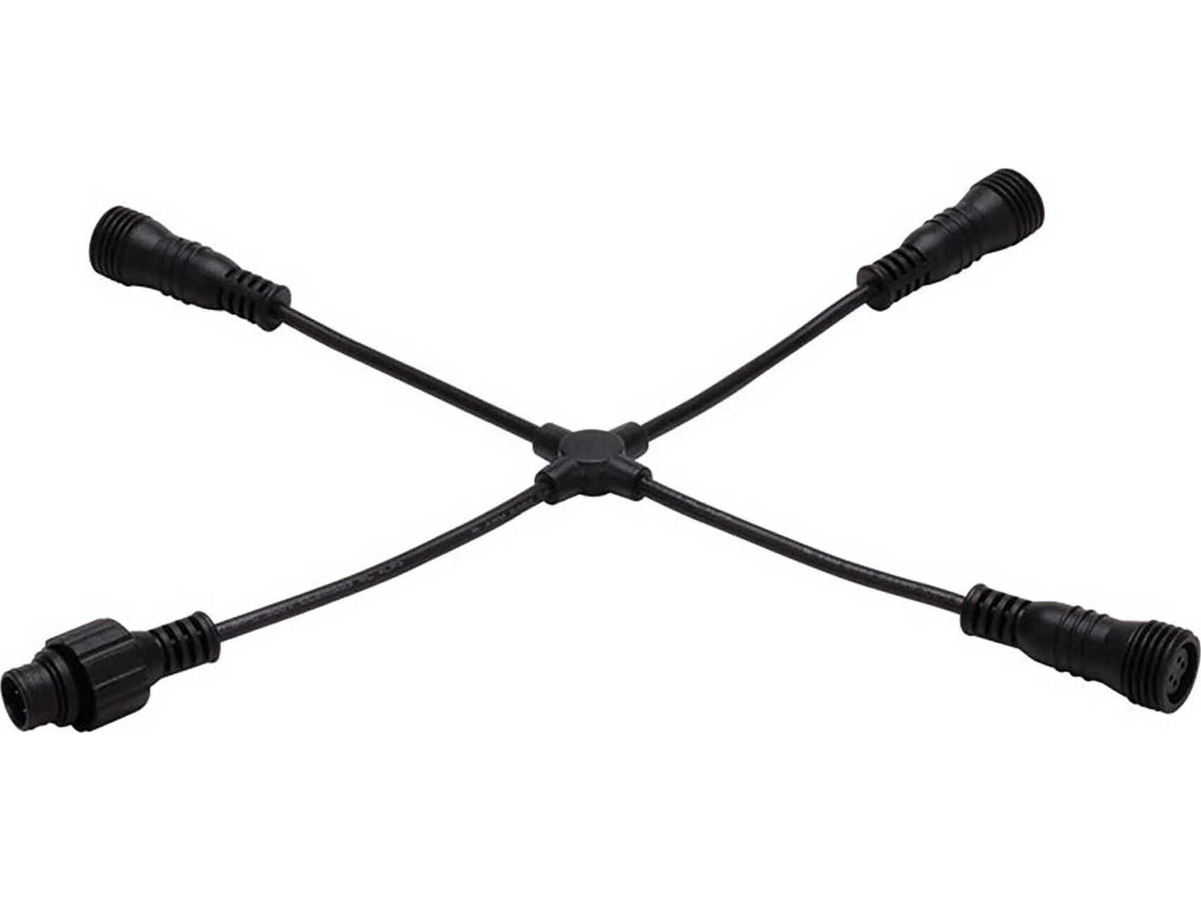 WAC Lighting 4-Way X-Connector with Twist Lock Connector for LED Strip Light