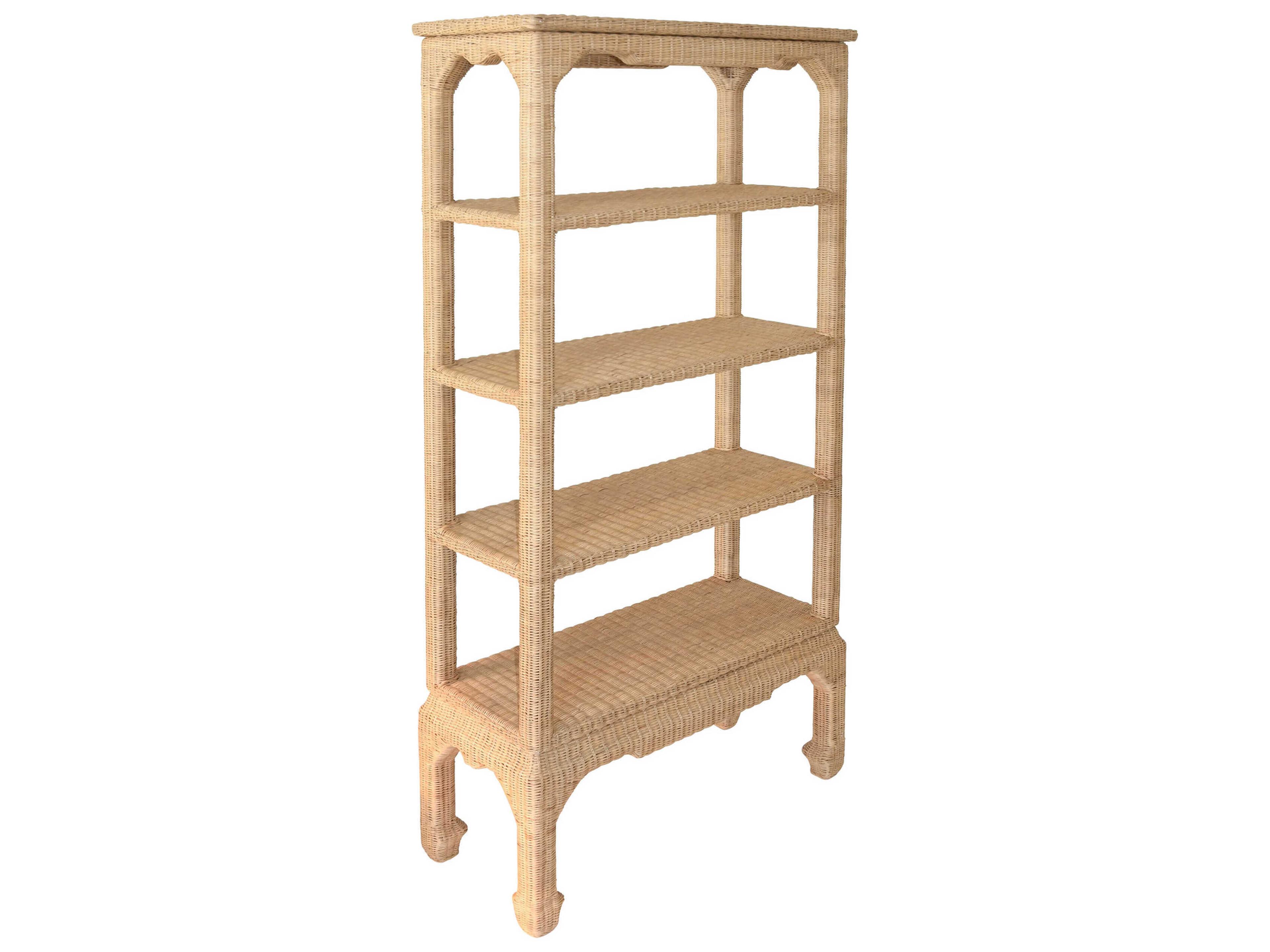 Worlds Away Ming Natural Etagere