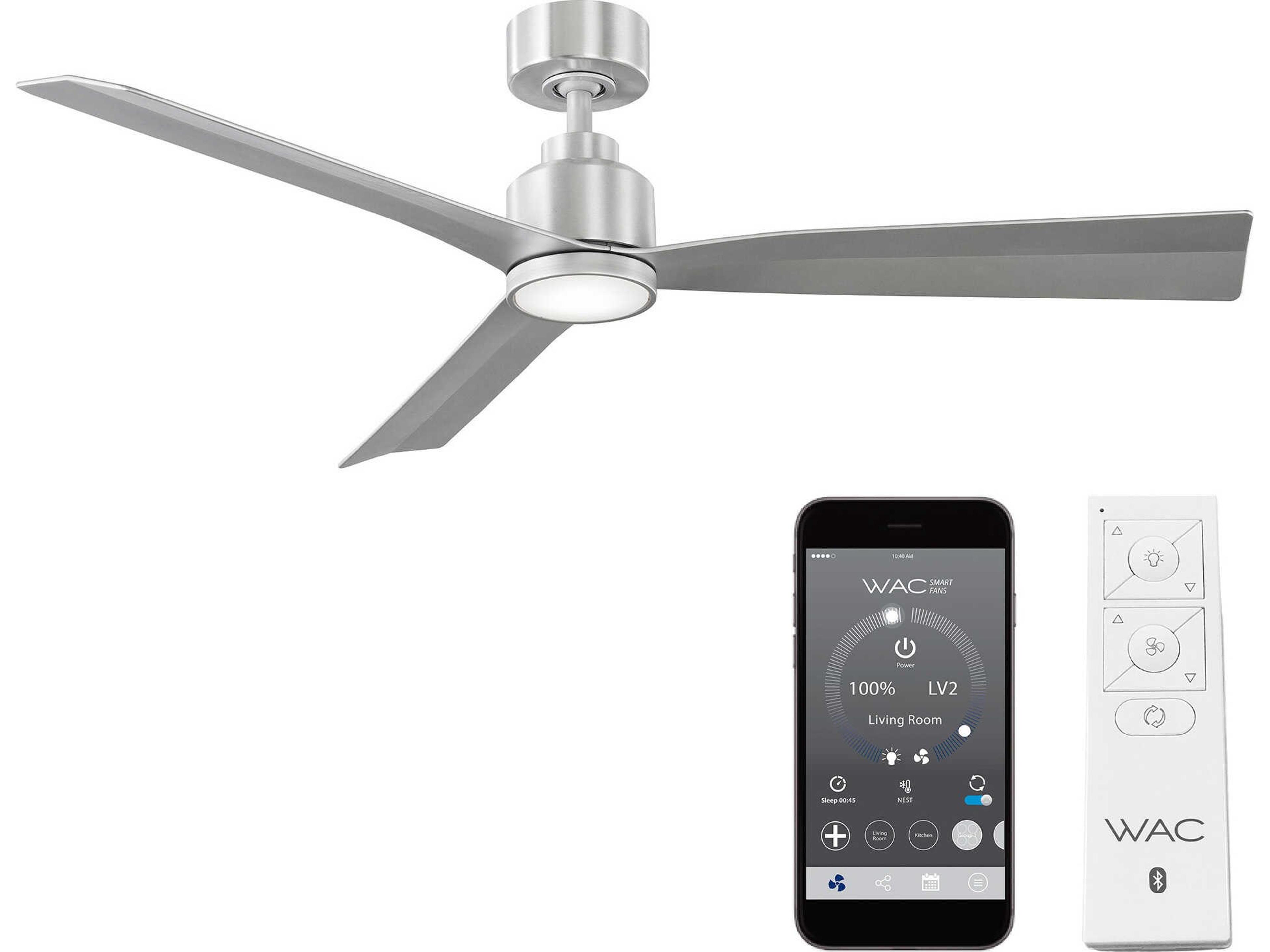 WAC Lighting Clean 52" LED Ceiling Fan
