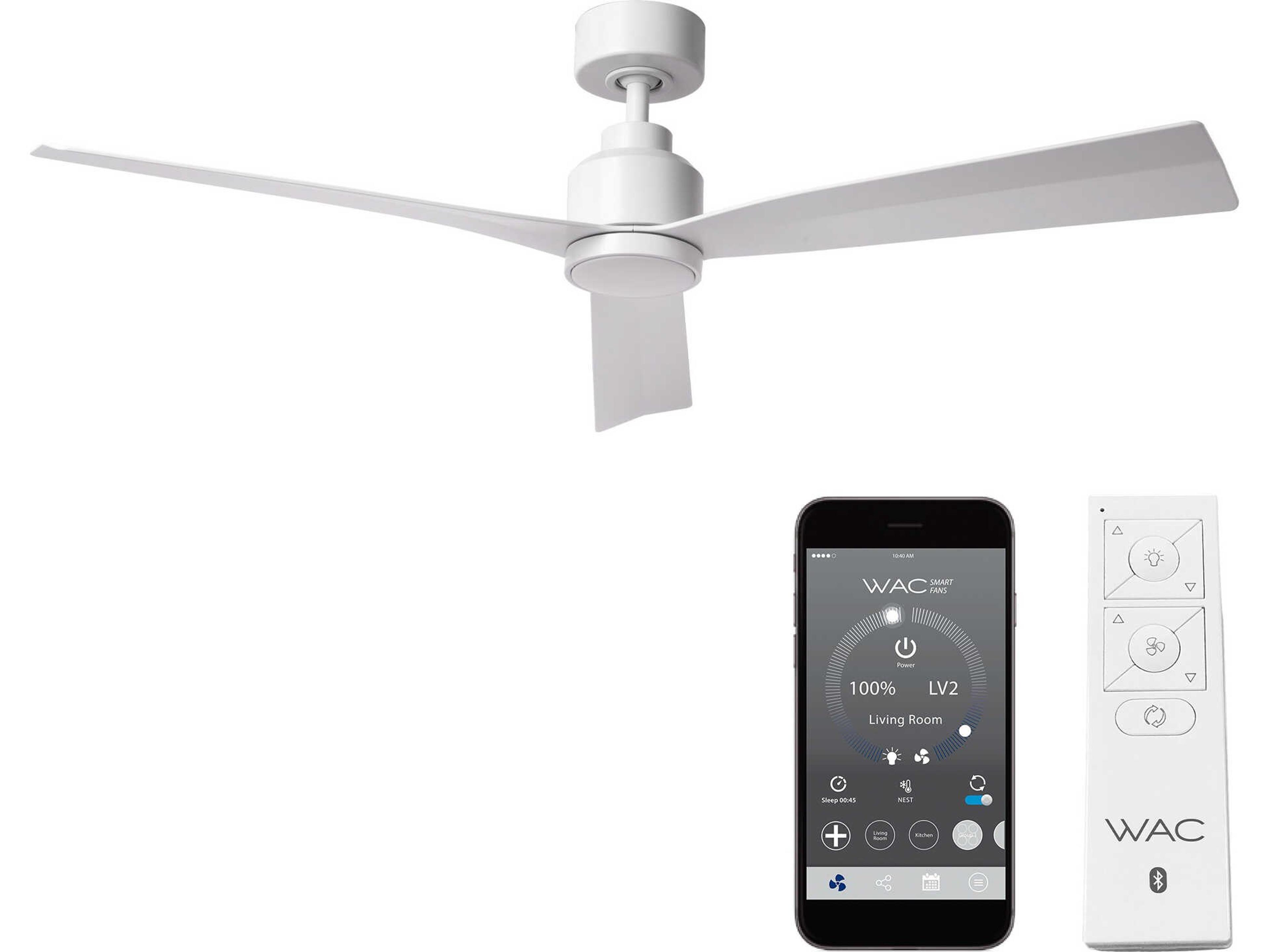 WAC Lighting Clean 52" Ceiling Fan