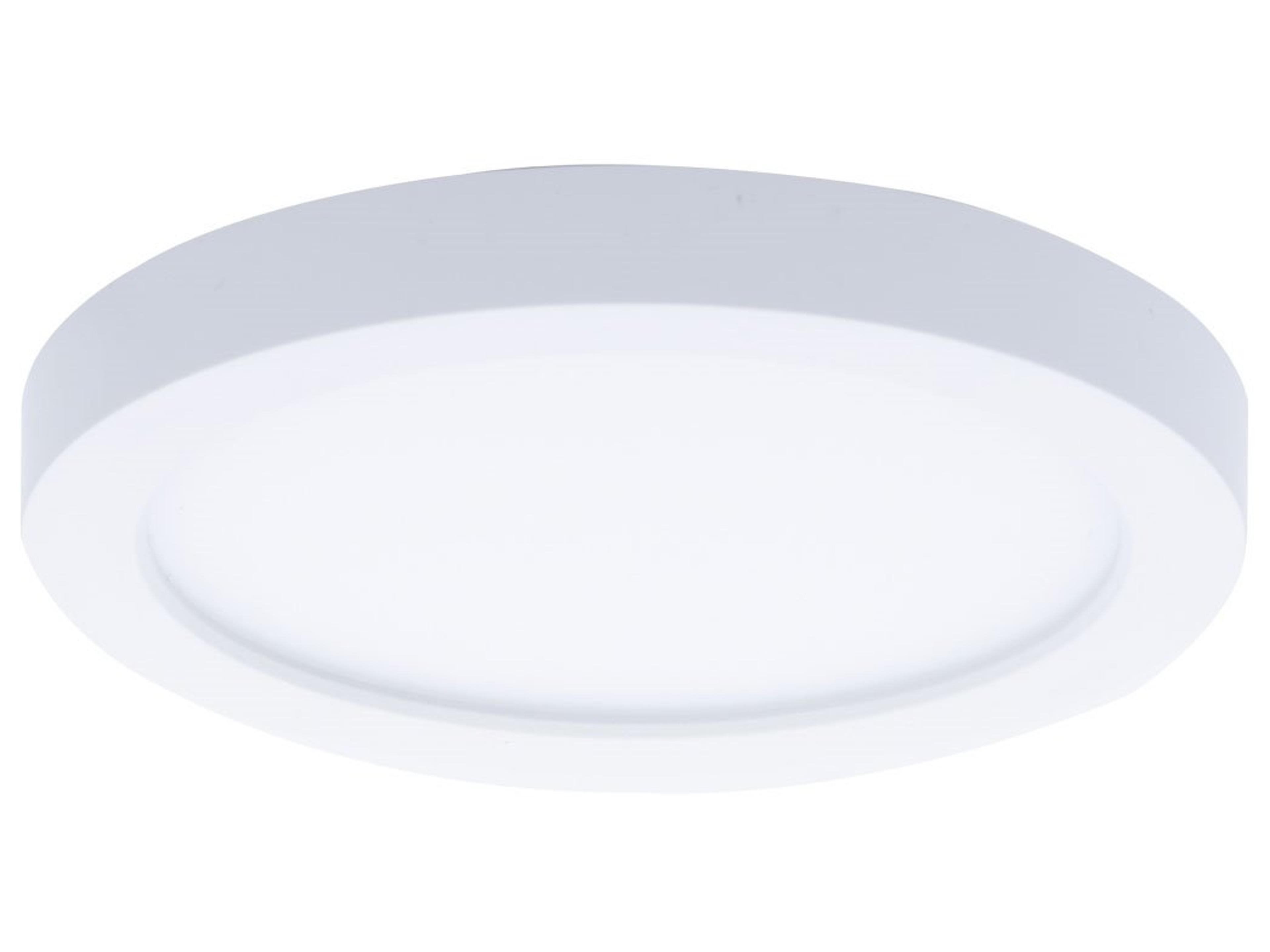 WAC Lighting Round 1-Light White LED Flush Mount