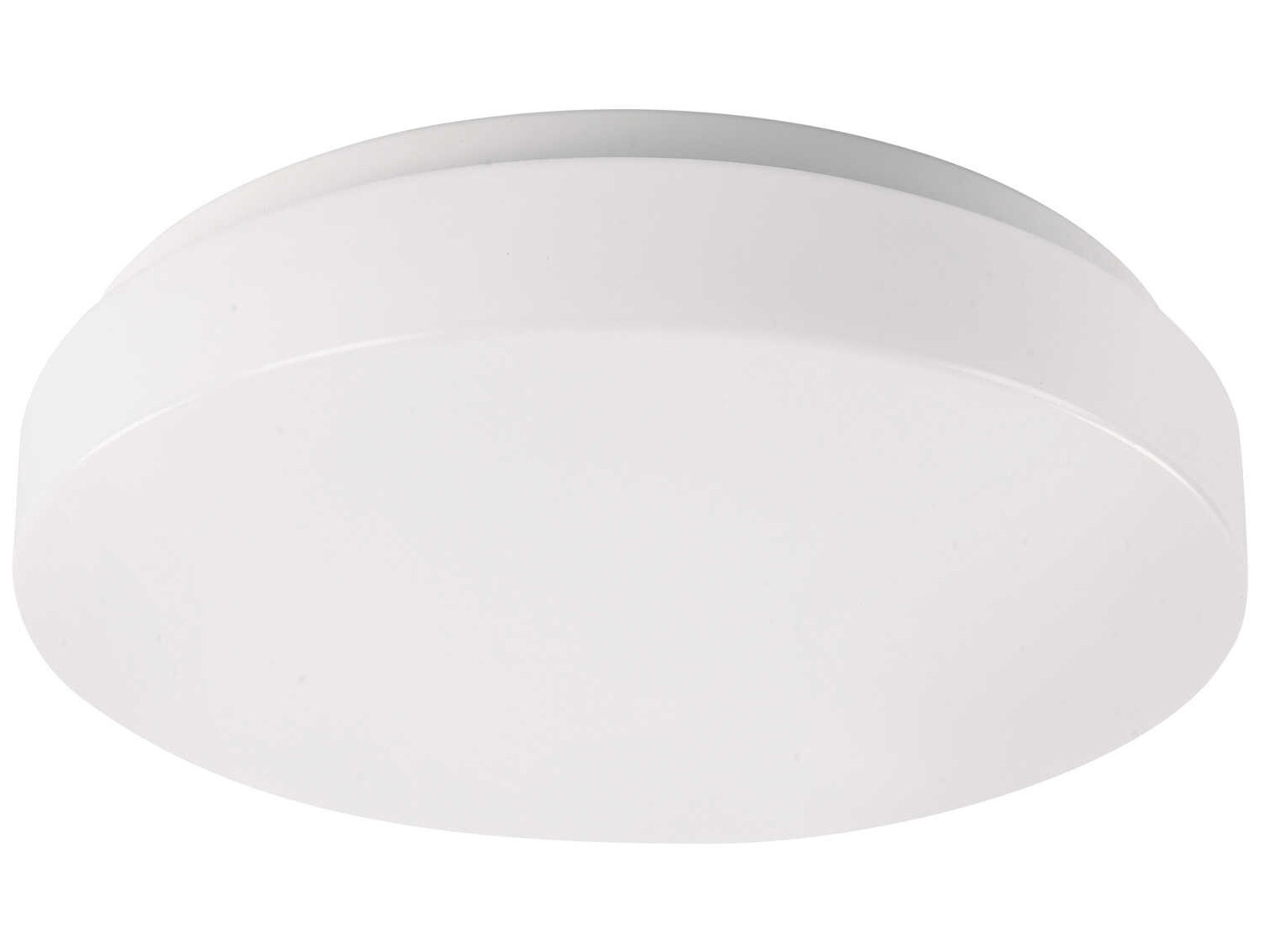 WAC Lighting Blo 1-Light White LED Drum Flush Mount