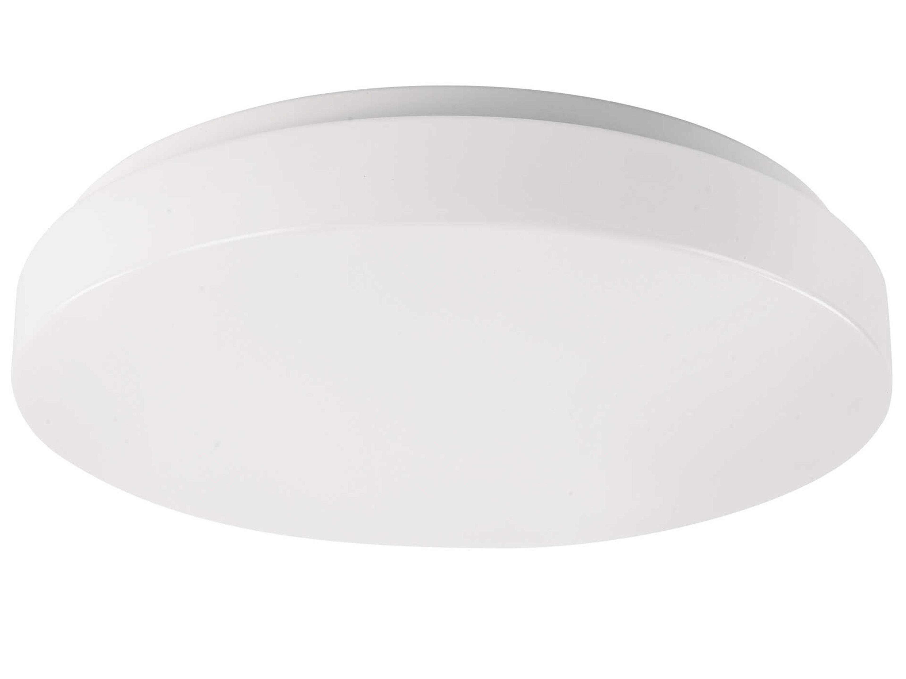 WAC Lighting Blo 1-Light White LED Drum Flush Mount