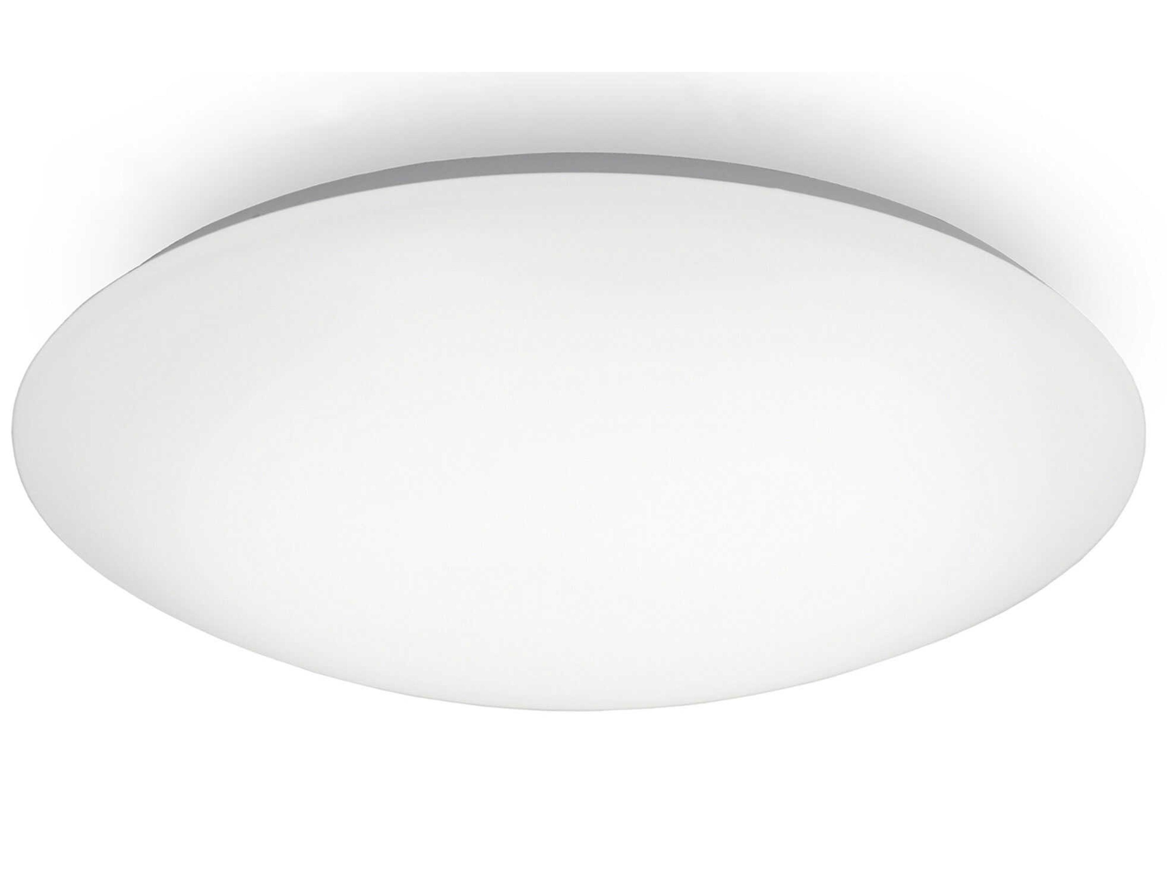 WAC Lighting Glo 1-Light White LED Bowl Flush Mount