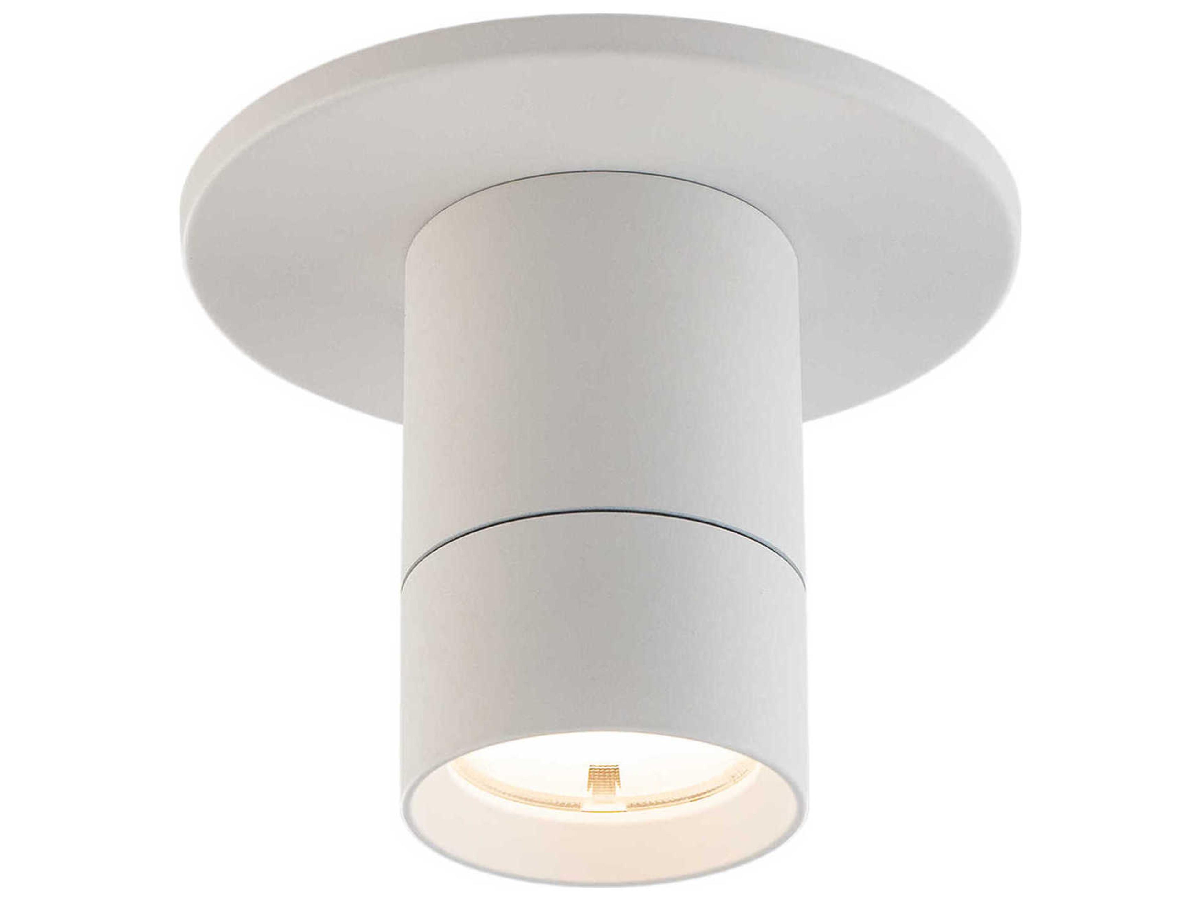 WAC Lighting Twist-N-Lite 1-Light White Flush Mount