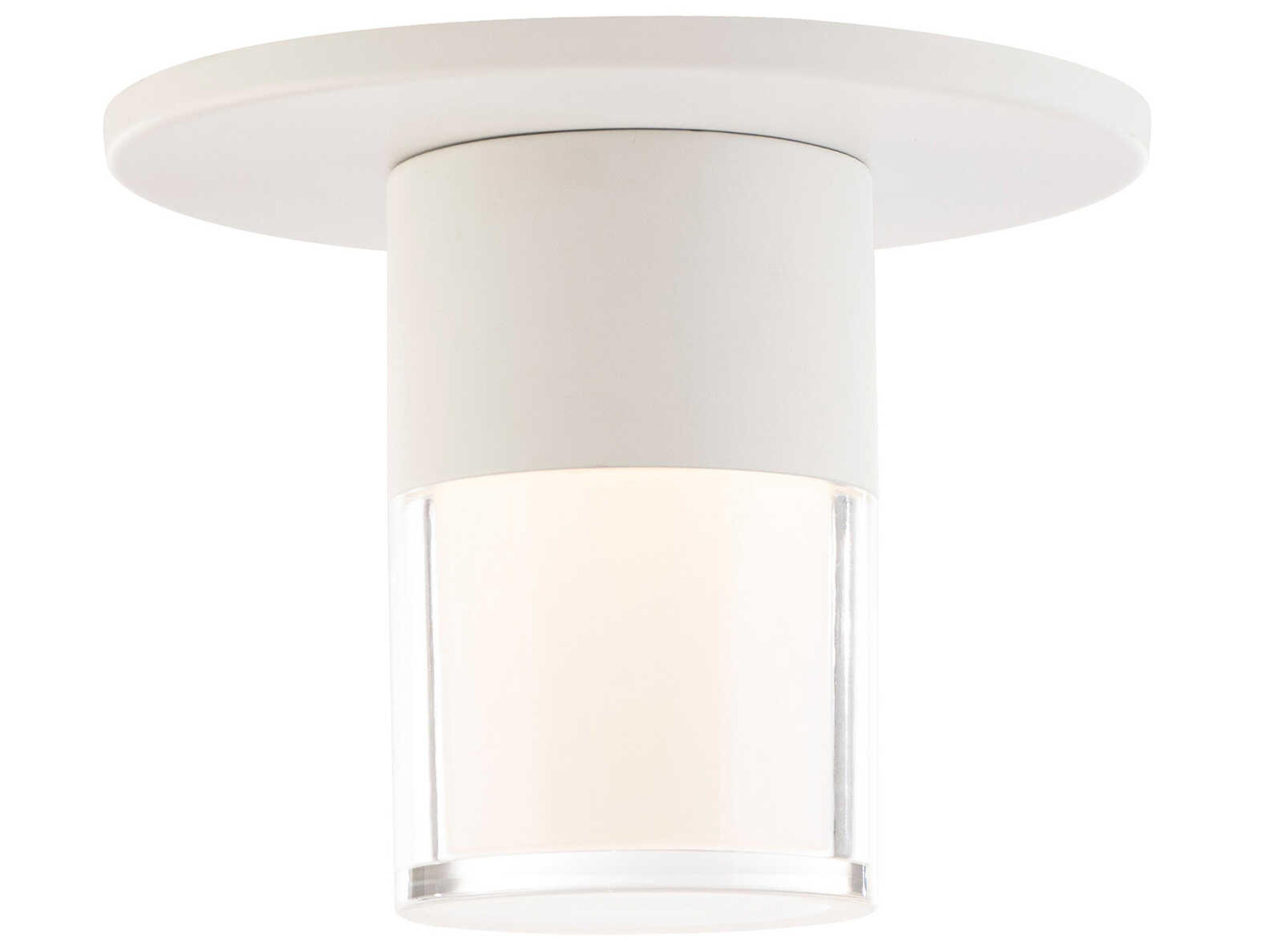 WAC Lighting Twist-N-Lite 1-Light White Flush Mount