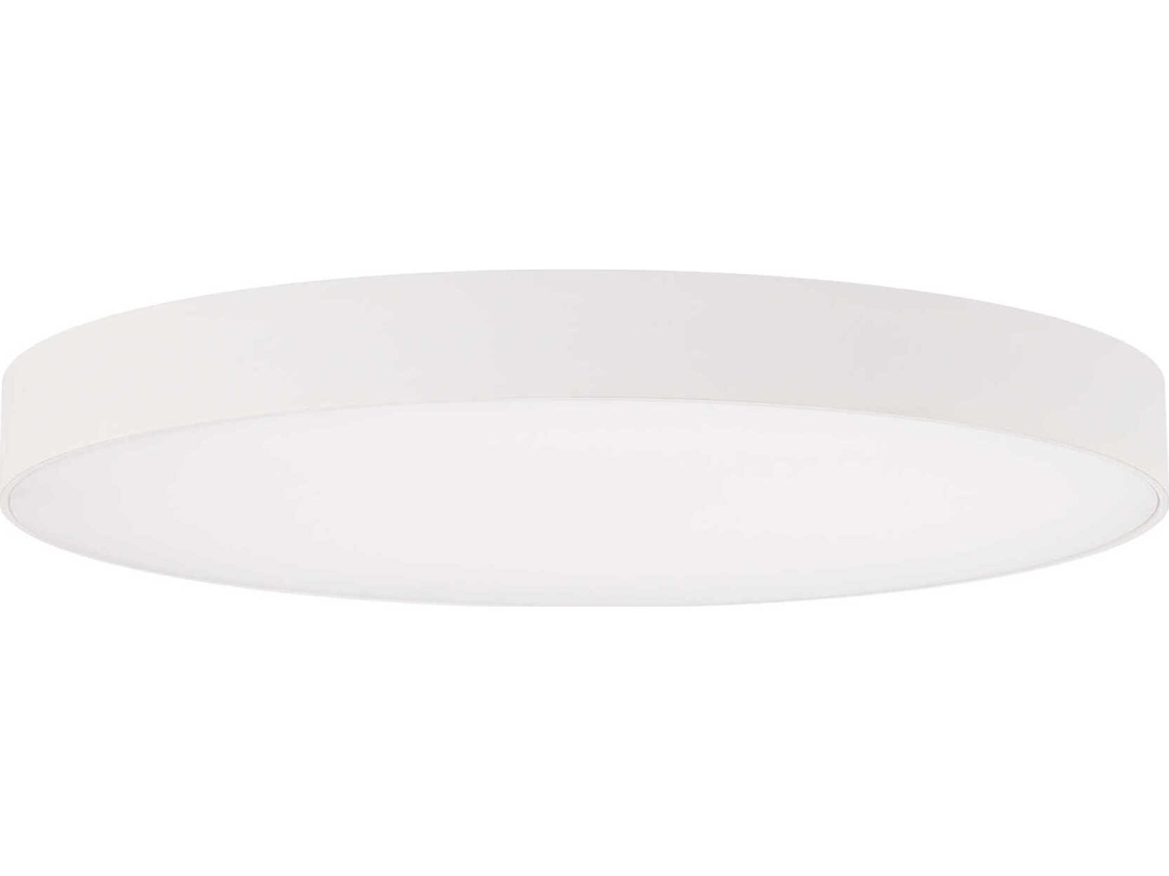 WAC Lighting Edgeless 1-Light White Round Flush Mount