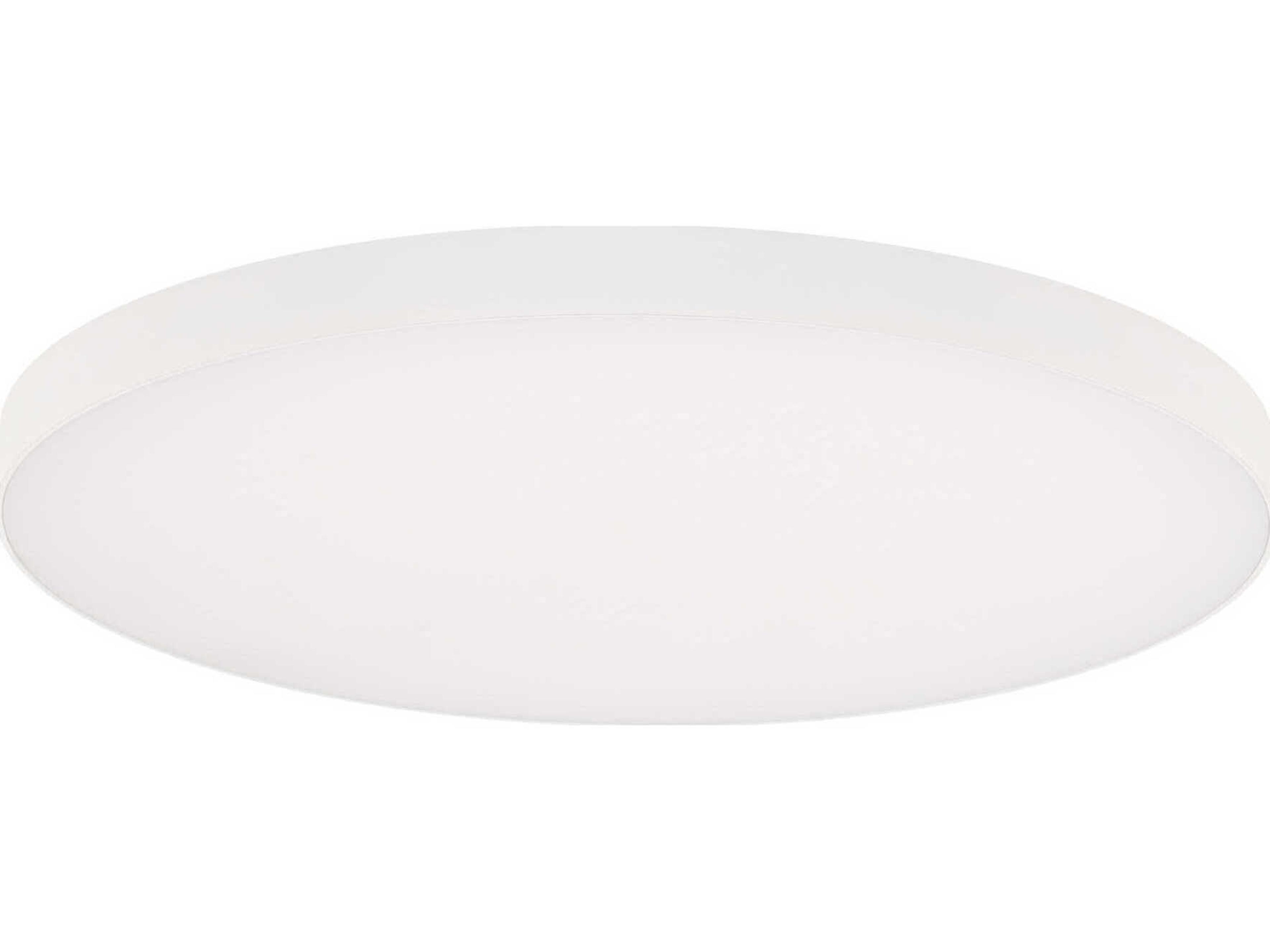WAC Lighting Edgeless 1-Light White Round Flush Mount