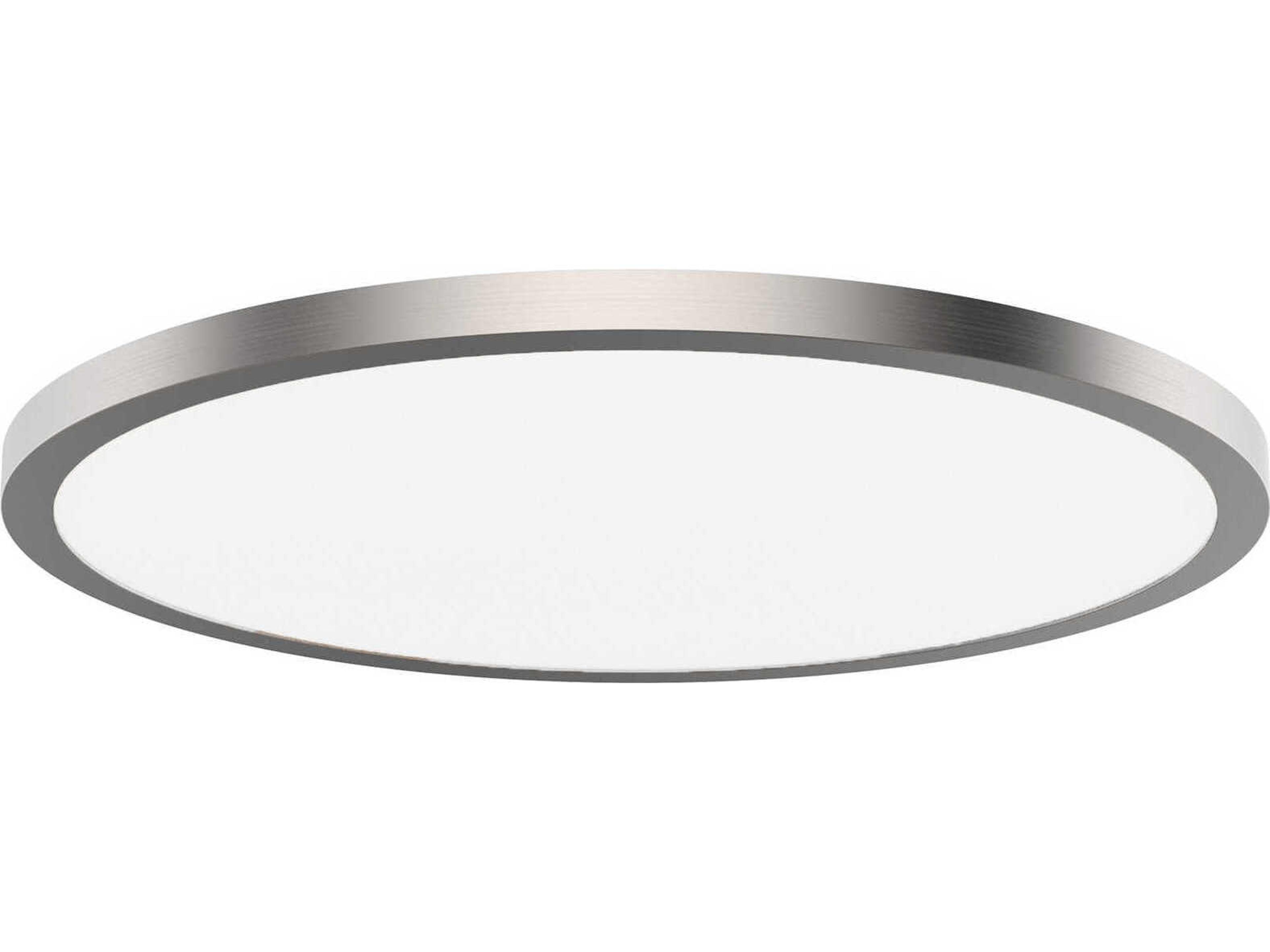 WAC Lighting Round 1-Light Bronze Flush Mount