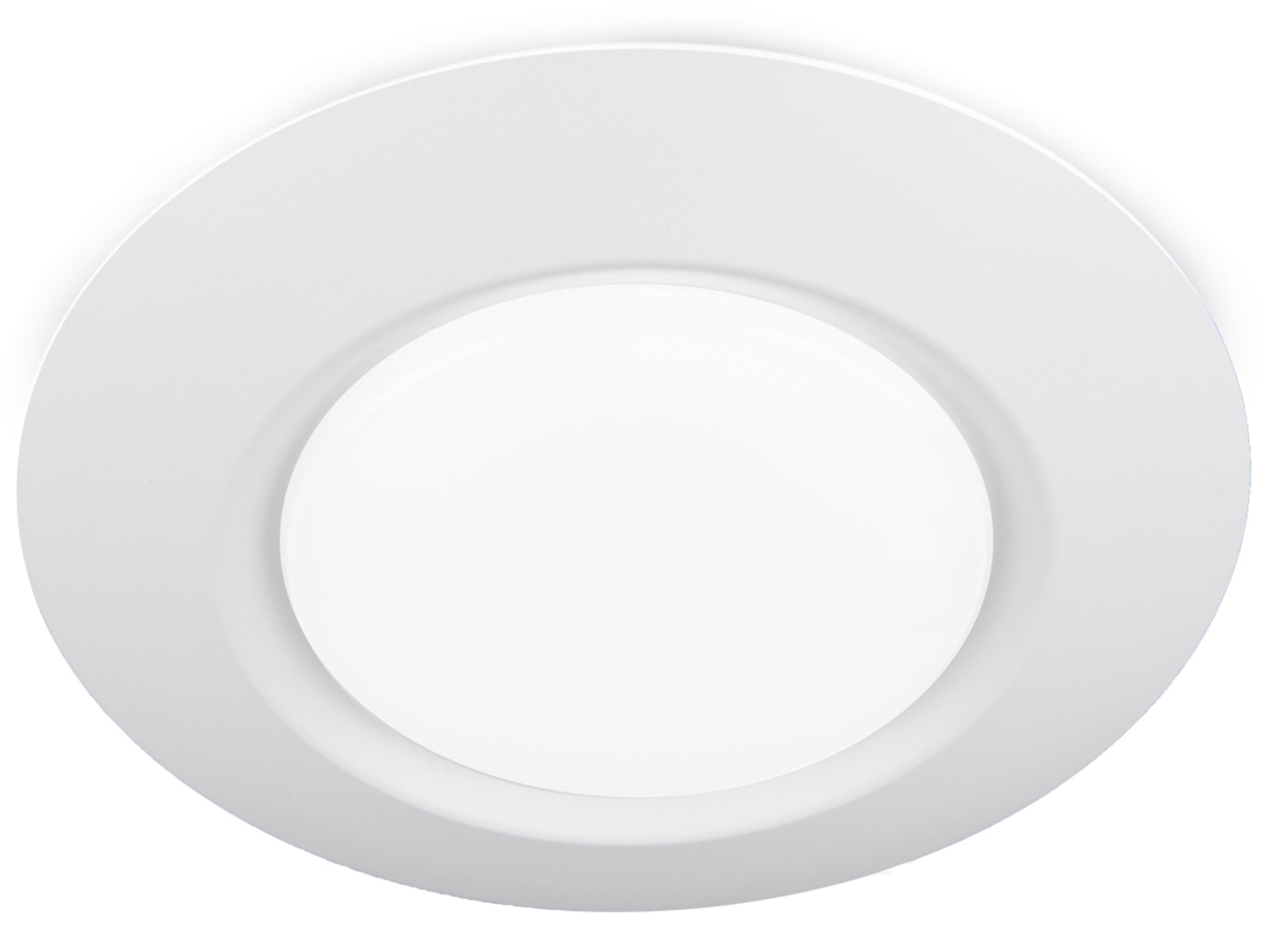 WAC Lighting I Can't Believe It's Not Recessed 1-Light White LED Round Flush Mount