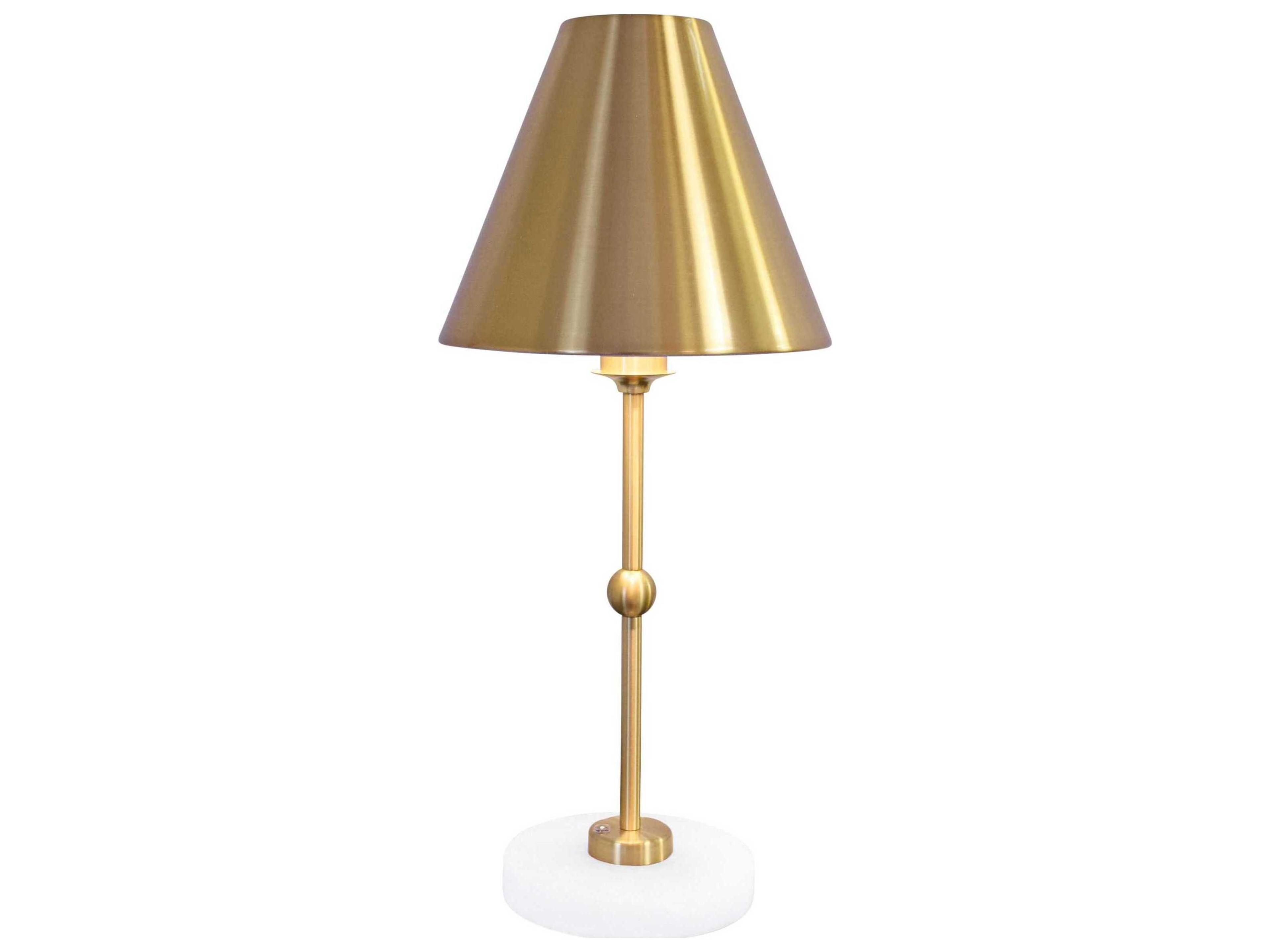 Worlds Away Brass Table Lamp