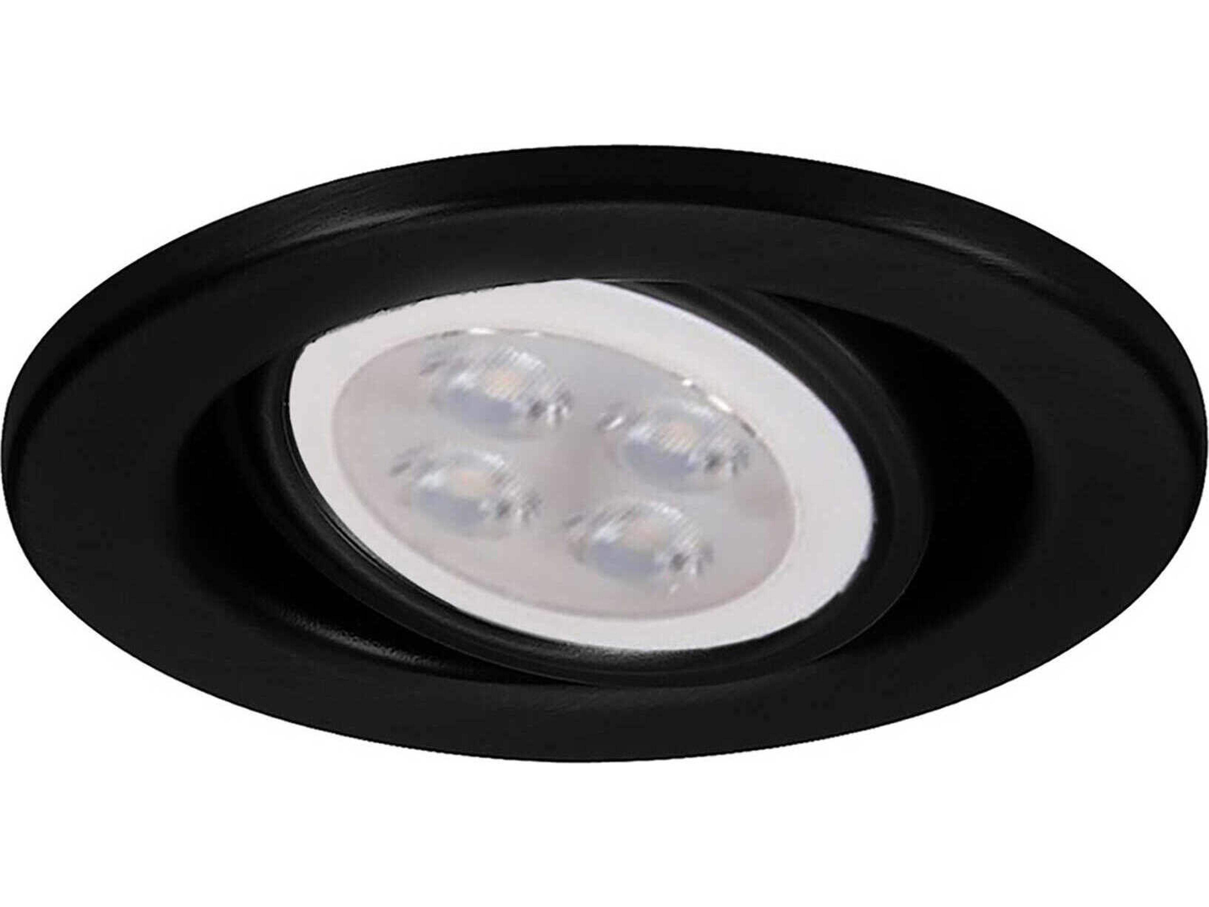 WAC Lighting 1-Light Black Round Recessed Light