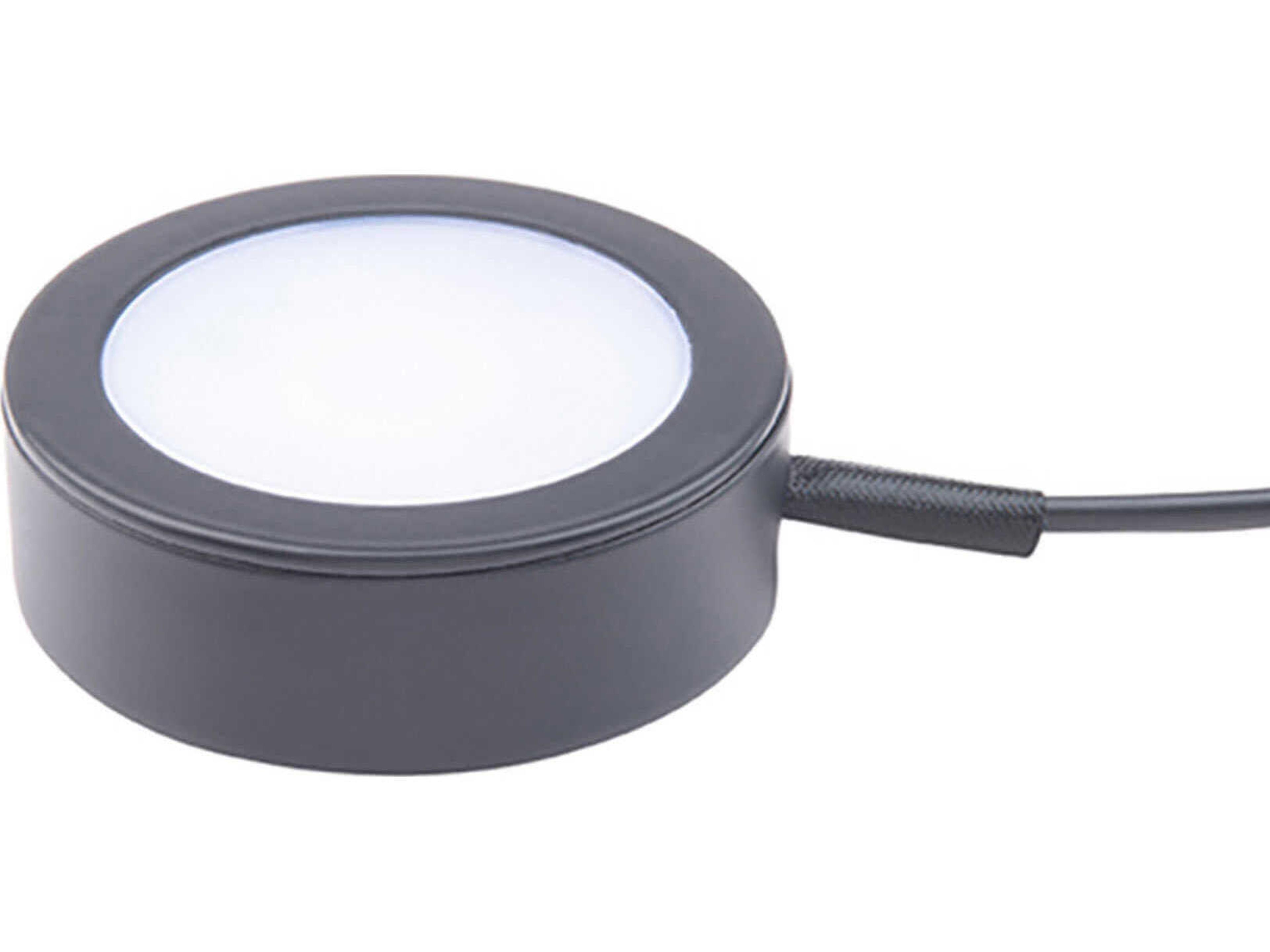 WAC Lighting Line Voltage Puck with Single 6" Lead Wire and 6ft Power Cord with Roll Switch