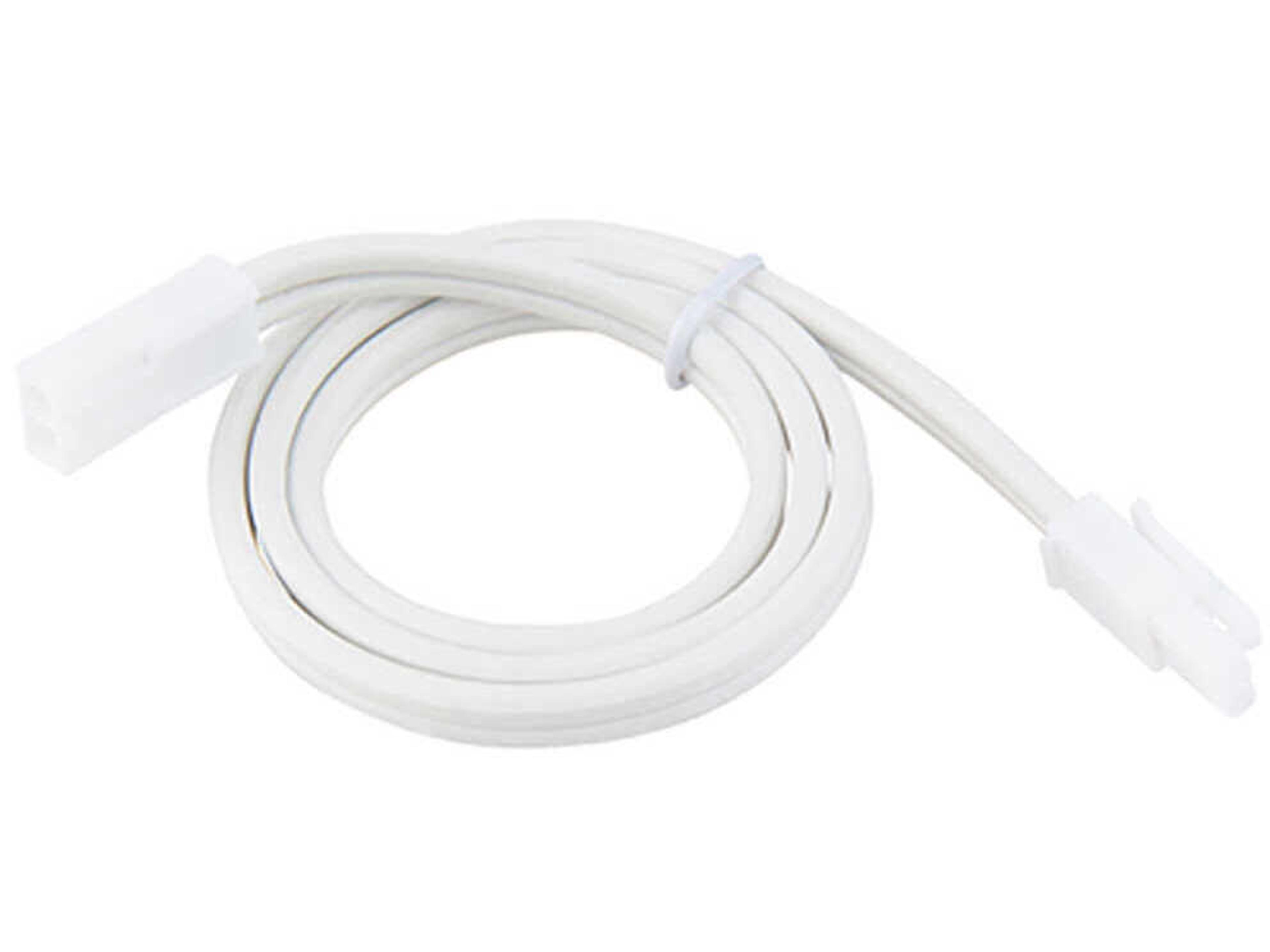 Line Voltage Puck White Extension Joiner Cable