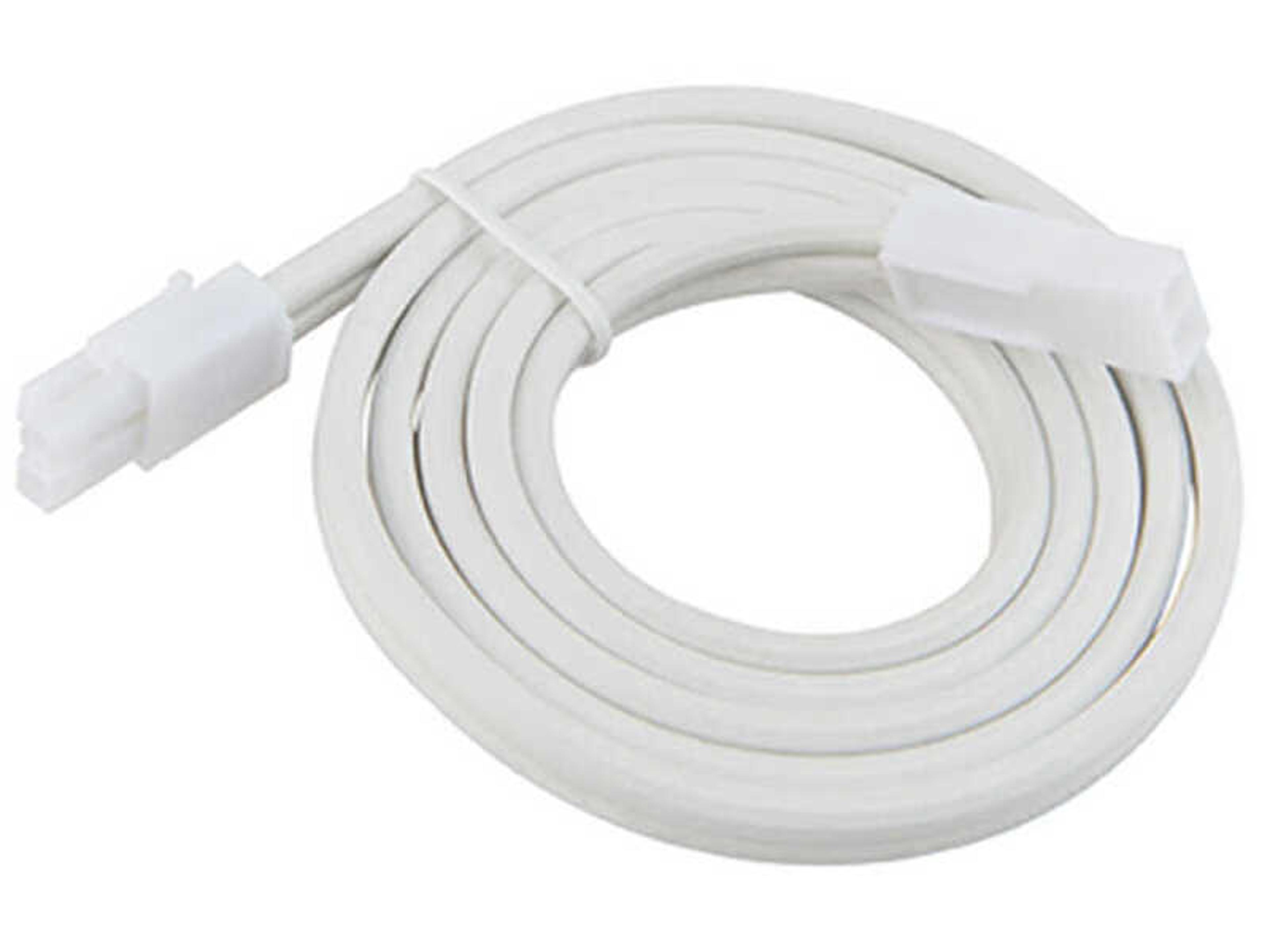 Line Voltage Puck White Extension Joiner Cable