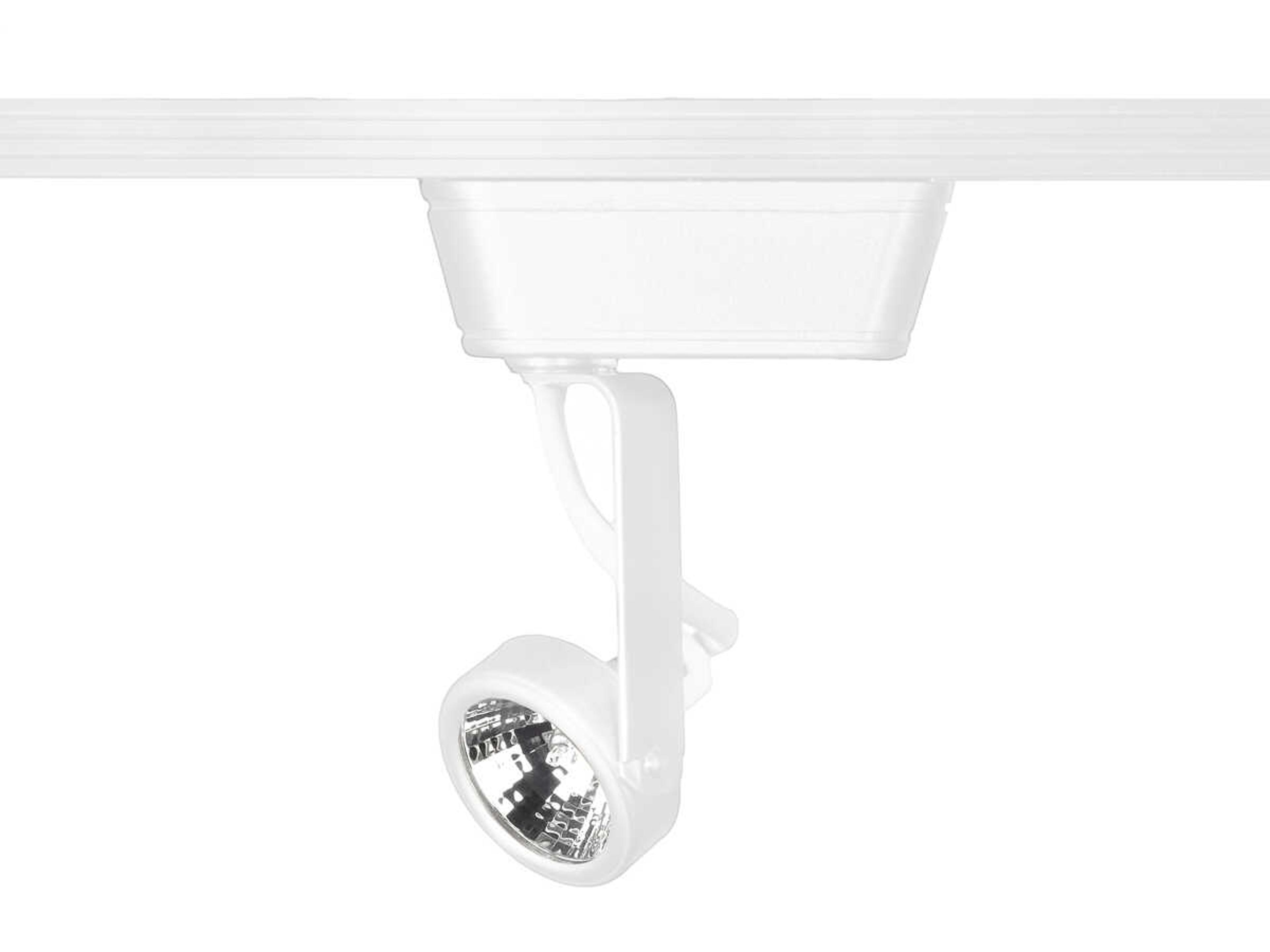 WAC Lighting Low Voltage 1-Light White Round Track Head