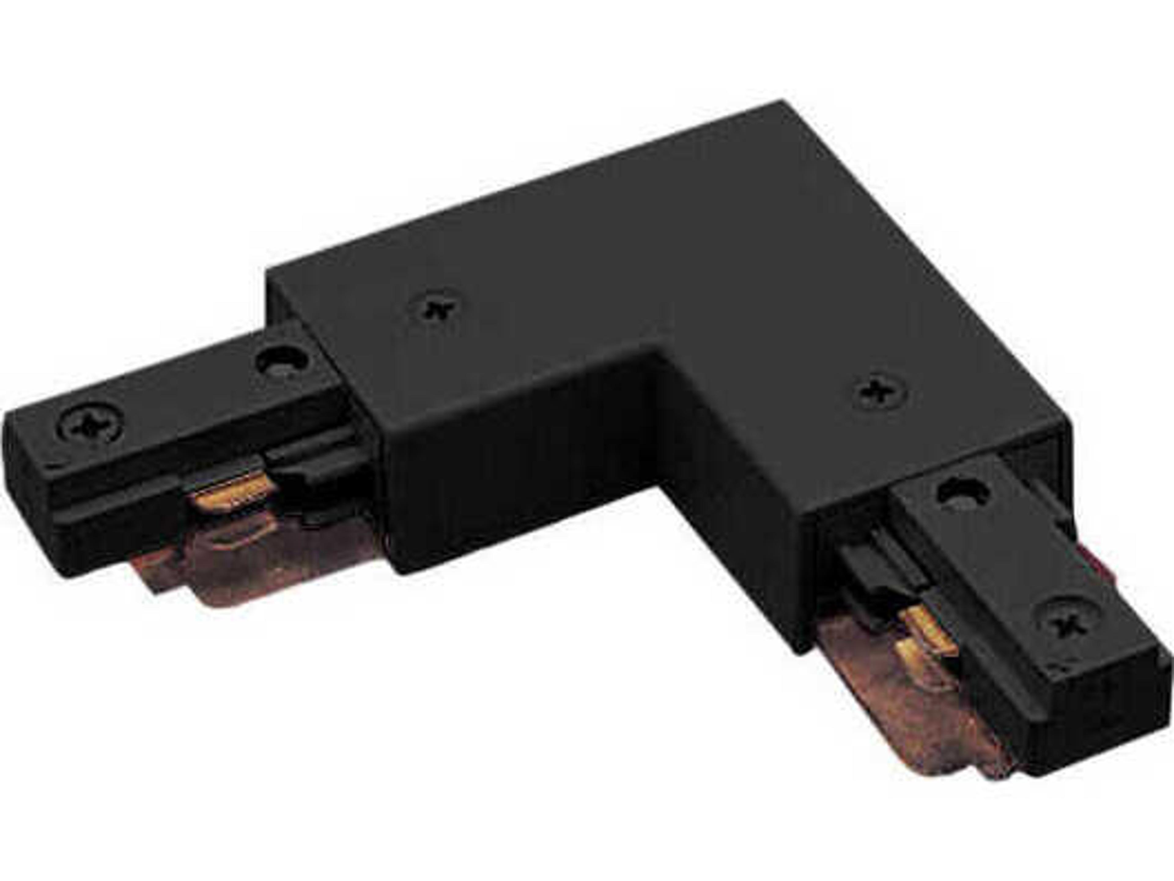 WAC Lighting Black Right L Connector for 2-Circuit J-Track